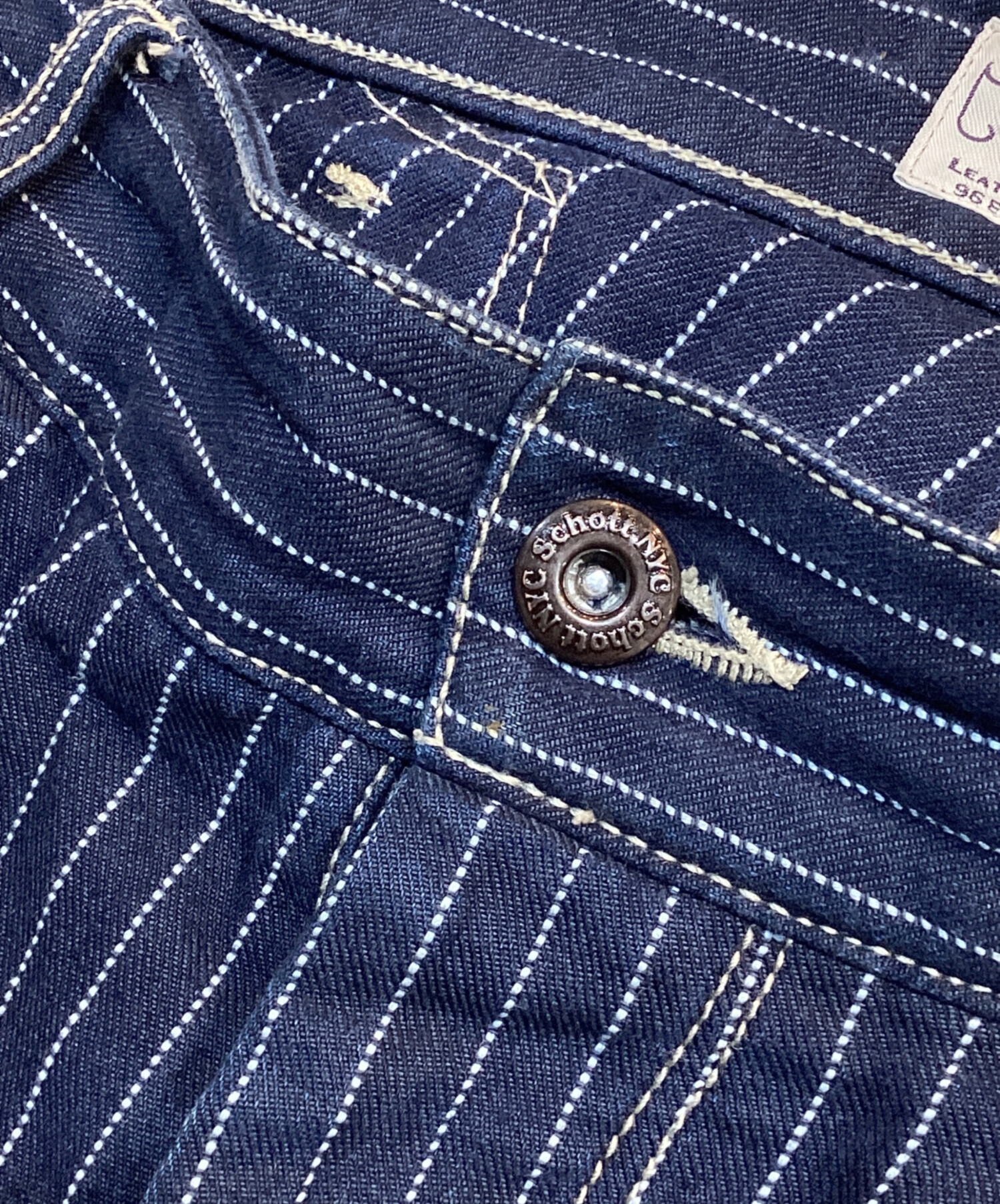 中古・古着通販】SCHOTT BROS. (ショット) OLD HICKORY DENIM PANTS