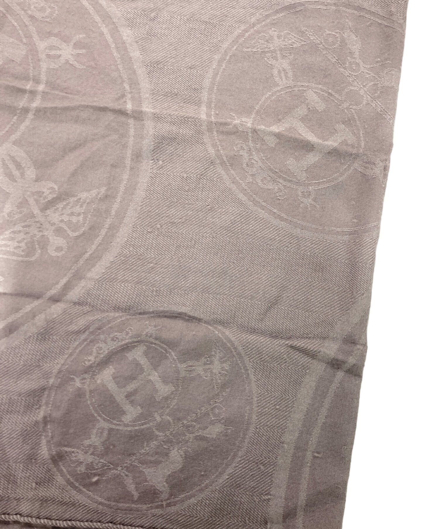 中古・古着通販】HERMES (エルメス) ニューリブリスストール グレー