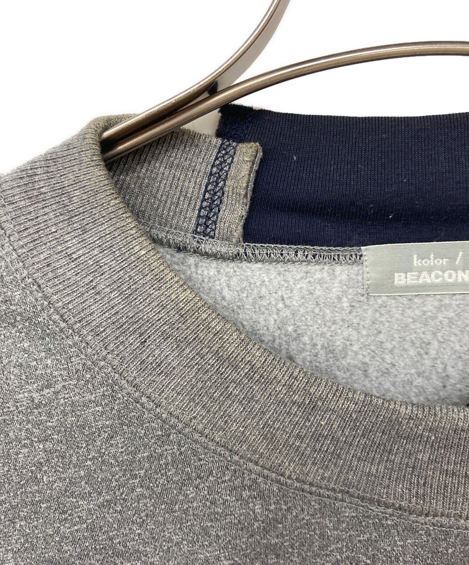 中古・古着通販】kolor/BEACON (カラービーコン) ドッキングSWEAT 