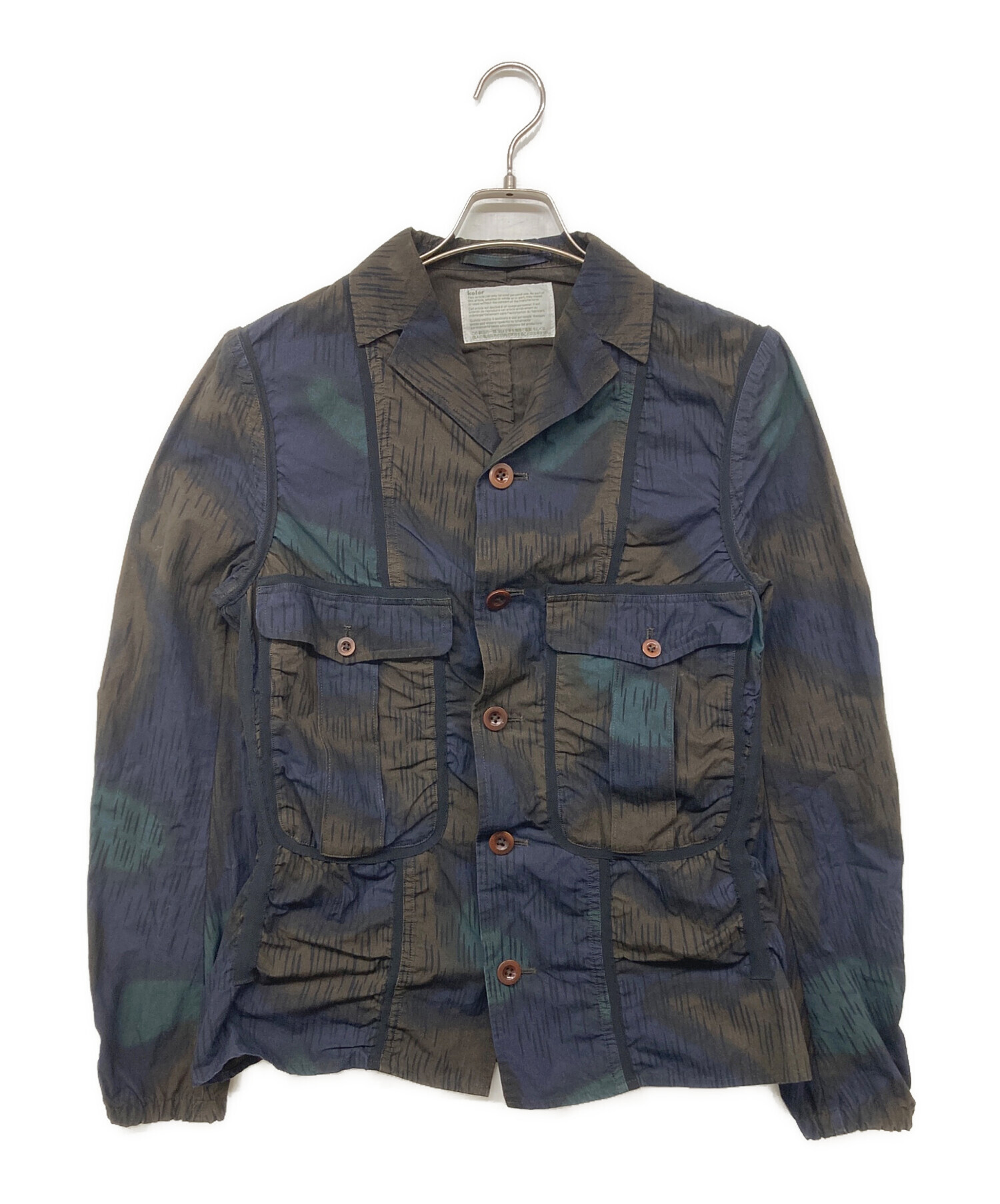 中古・古着通販】KOLOR (カラー) 16SS 総柄パッカリングジャケット 