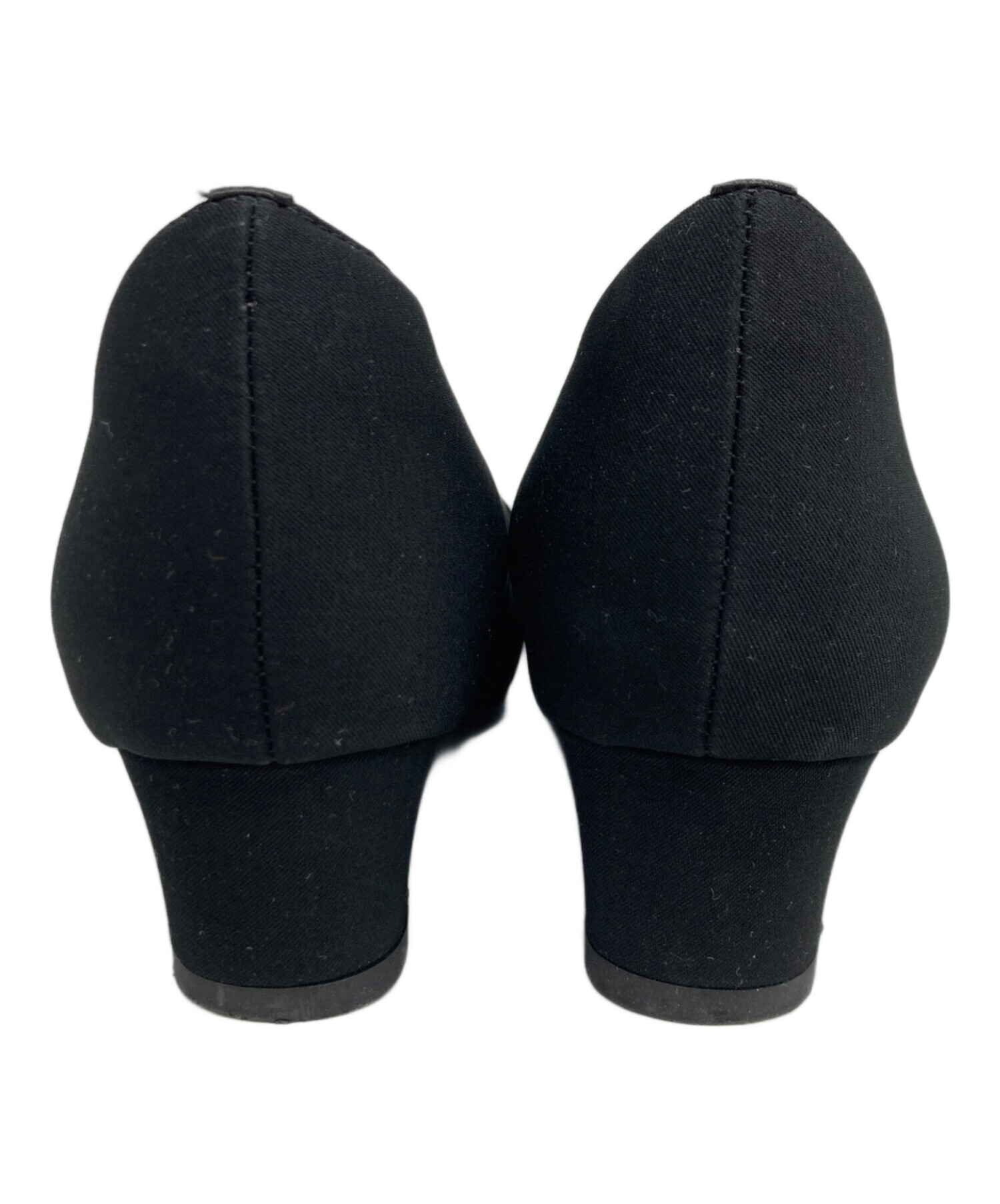 プチソワール PETITSOIR 23.5㌢ ブラックフォーマル パンプス シンプルデザインのフォーマルパンプス（22.5cm） 23．5cm