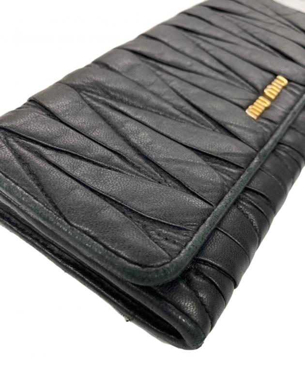 中古・古着通販】MIU MIU (ミュウミュウ) マテラッセ 二つ折り長財布