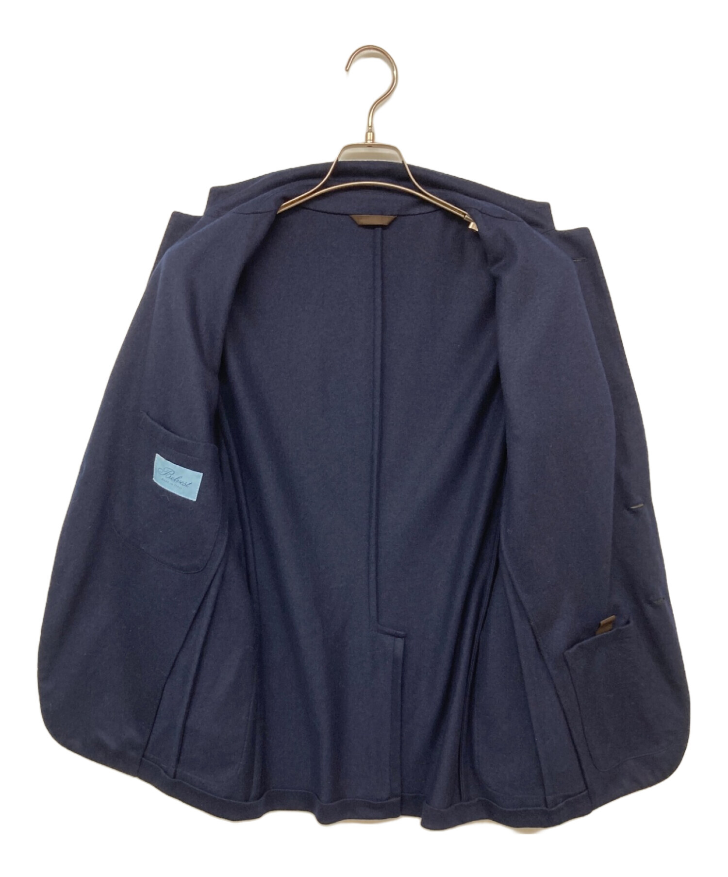 中古・古着通販】Belvest (ベルヴェスト) ウール2Bジャケット ネイビー