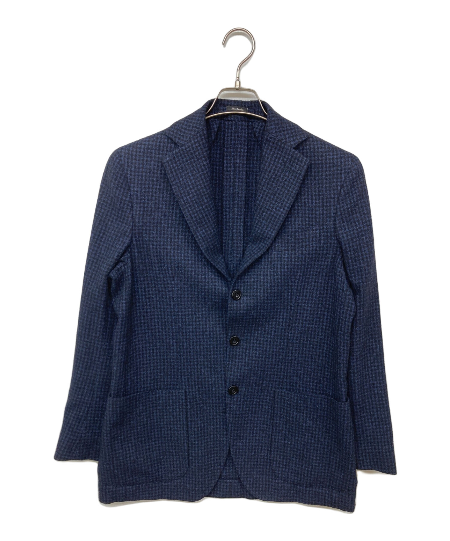 Sartorio サルトリオ　チェック柄3Bウールジャケット size46 中古・古着通販】sartorio (サルトリオ) 千鳥格子ウールジャケット