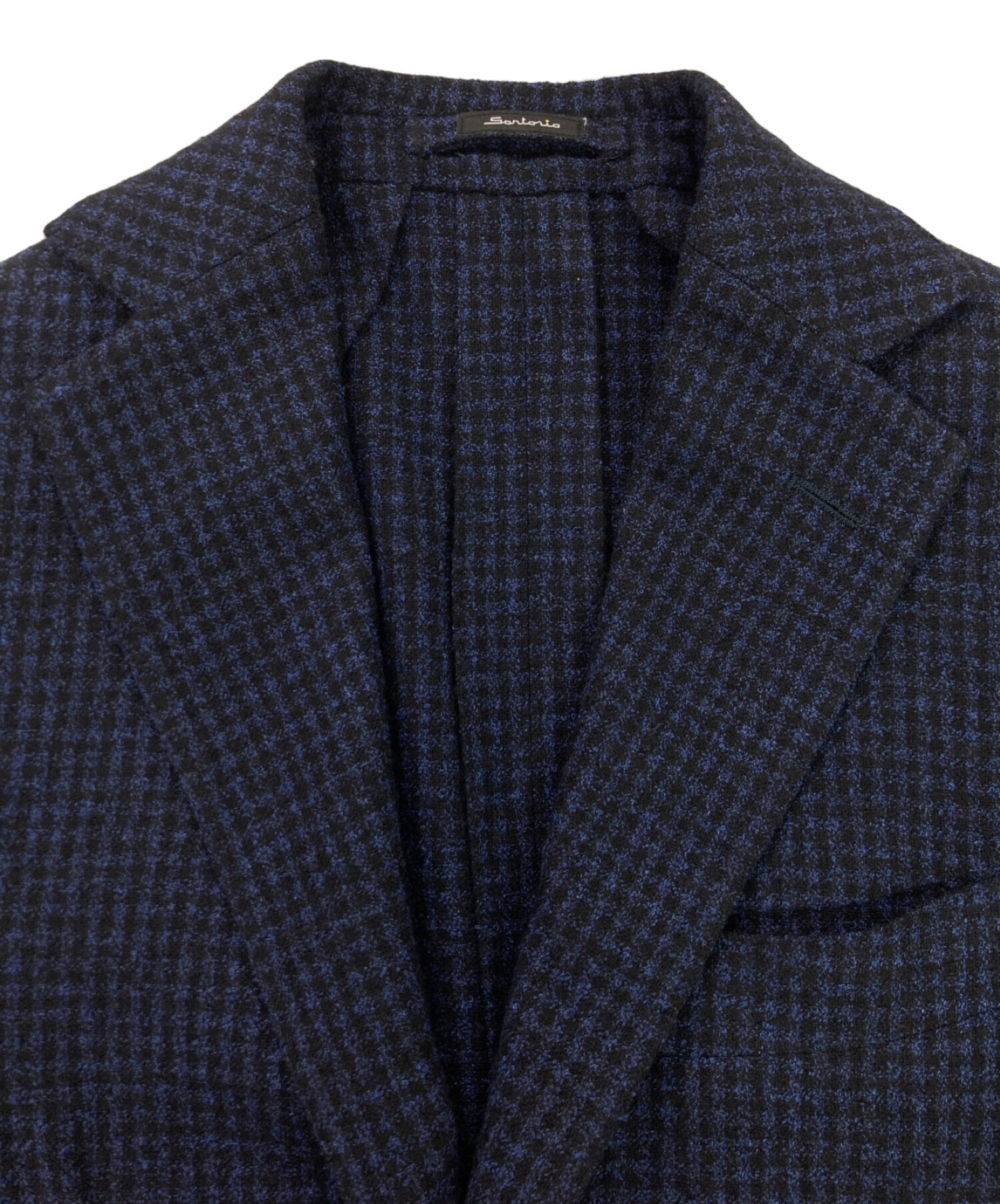 Sartorio サルトリオ　チェック柄3Bウールジャケット size46 中古・古着通販】sartorio (サルトリオ) 千鳥格子ウールジャケット