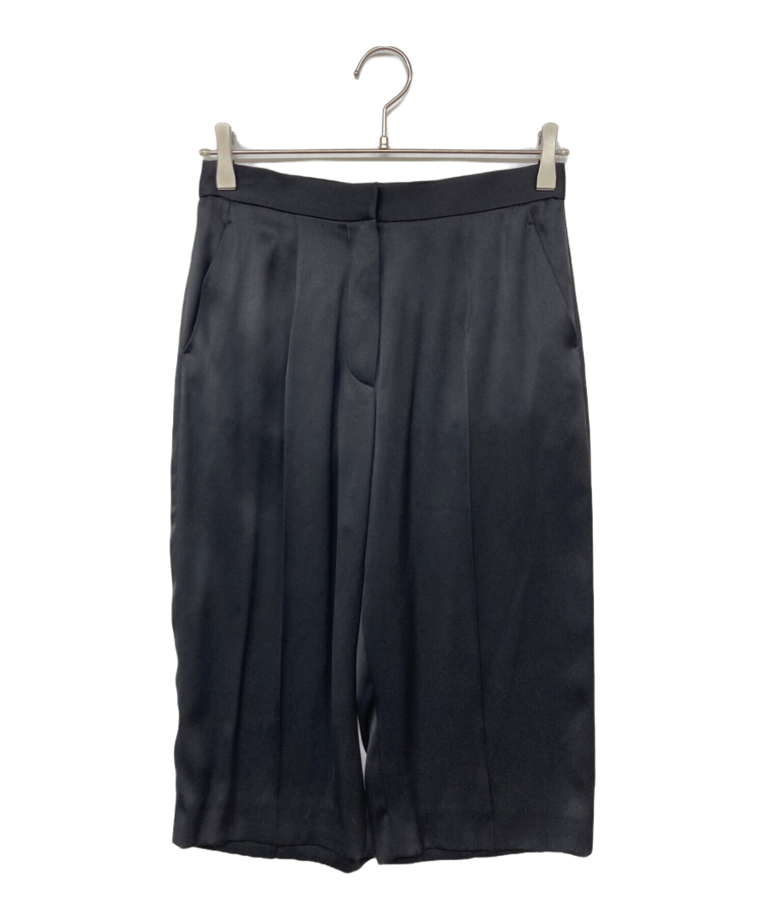 中古・古着通販】CELINE (セリーヌ) シルクバミューダパンツ ネイビー