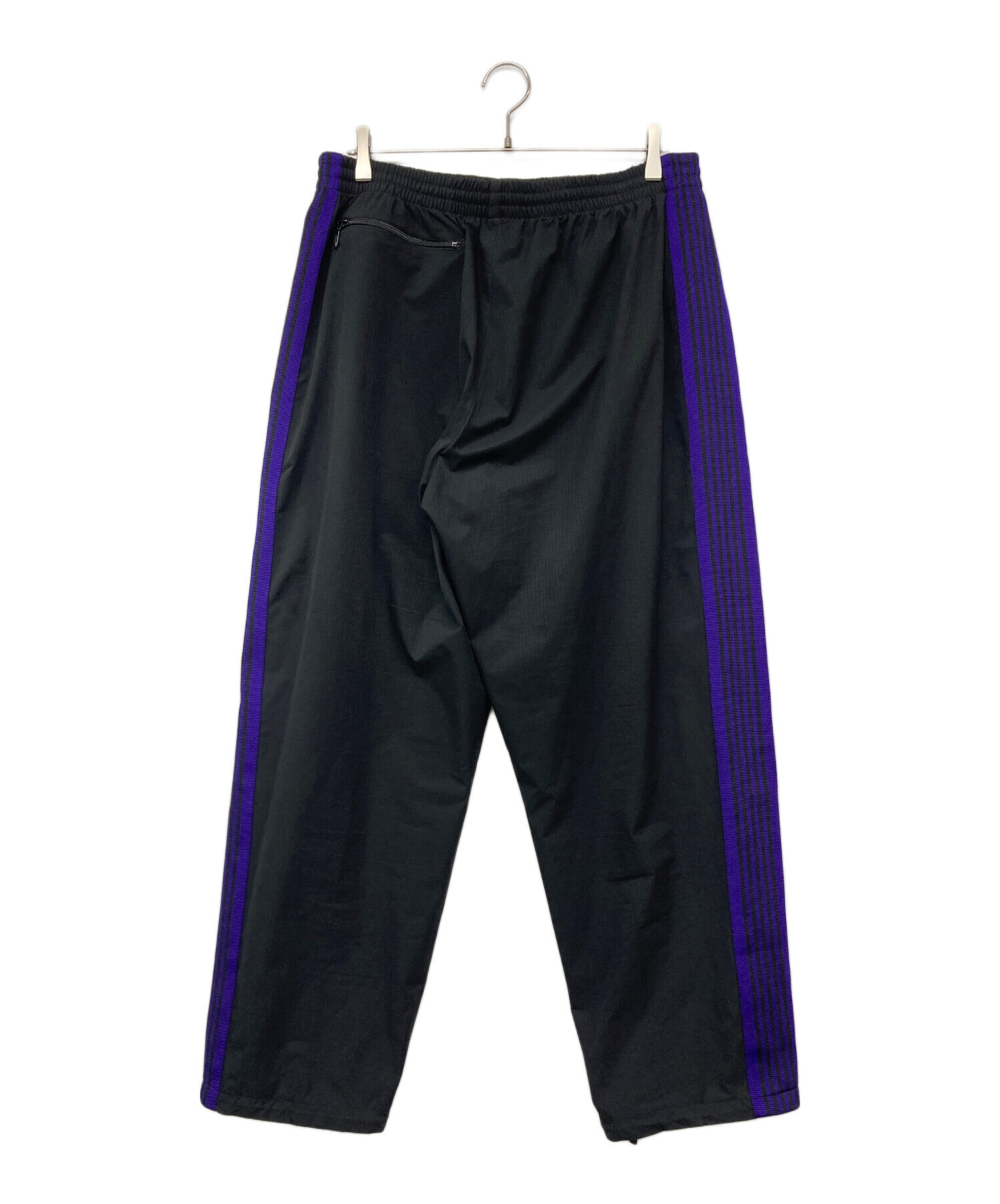 needles DCshoes ナイロン　トラックパンツ　ブラック　パープル　S 中古・古着通販】Needles (ニードルズ) DC SHOE (ディーシーシュー