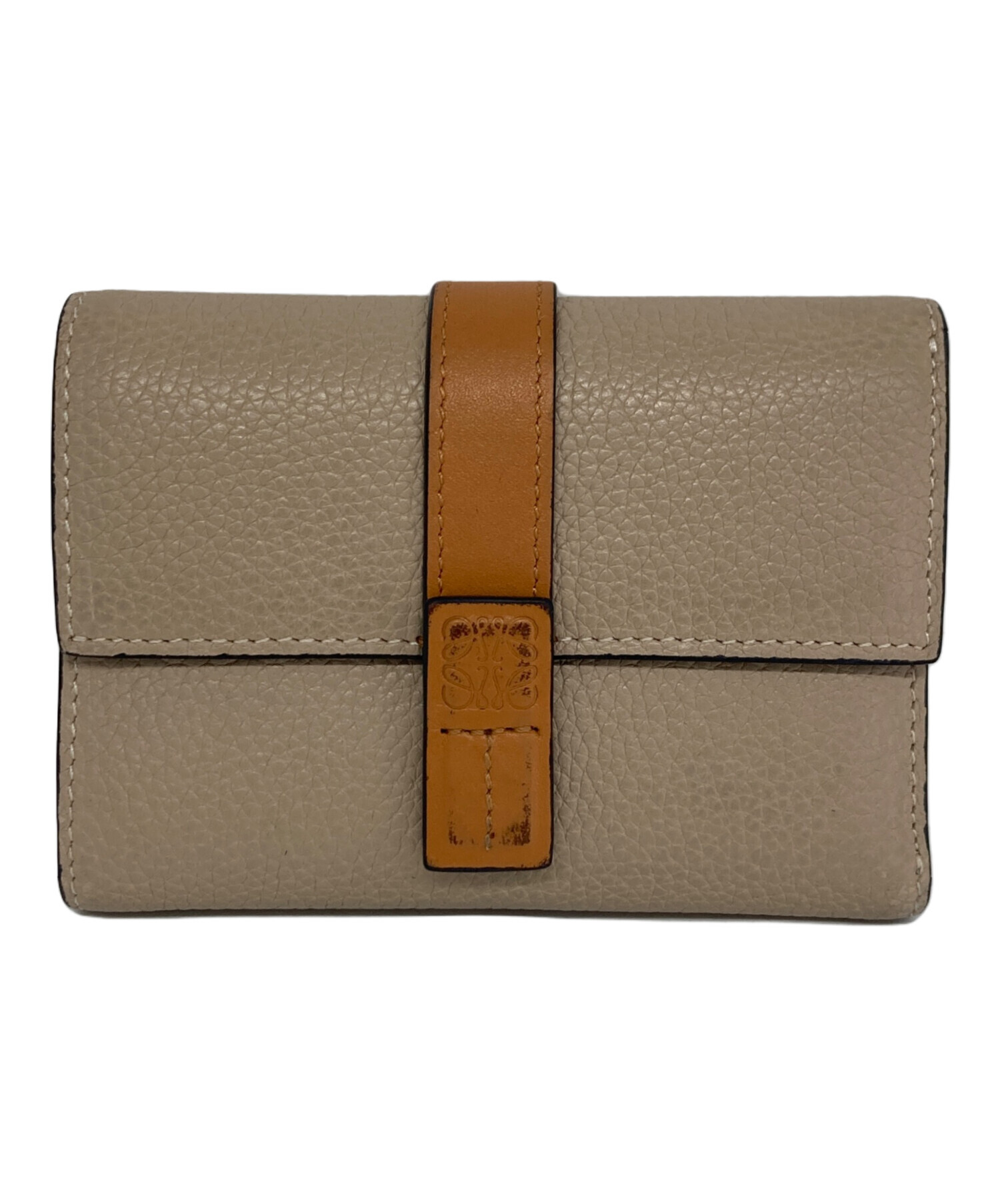 中古・古着通販】LOEWE (ロエベ) バーティカルウォレット 三つ折り財布