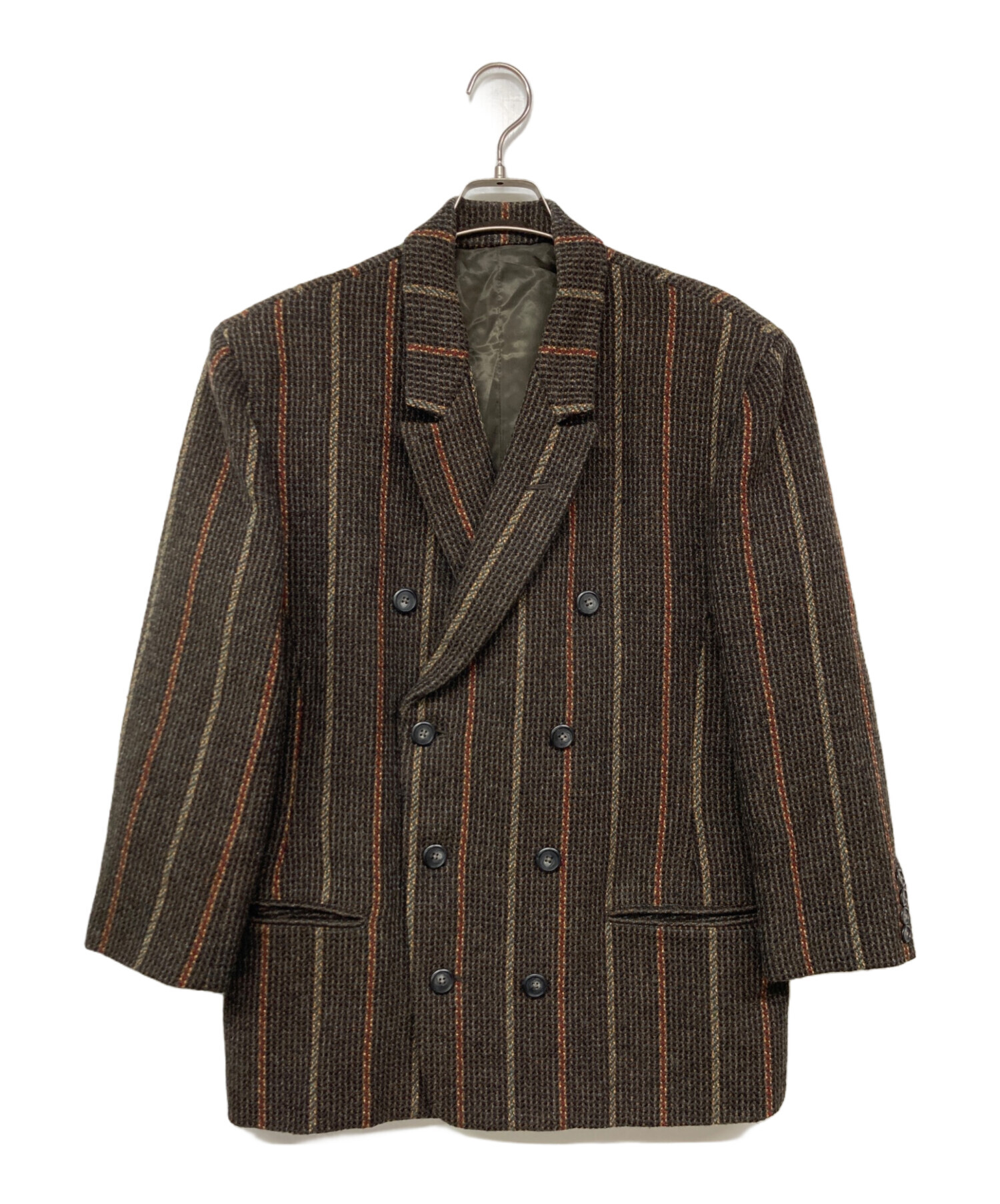 y's for men テーラードジャケット ダブル 中古・古着通販】Y'S for men (ワイズフォーメン) ツイードダブル