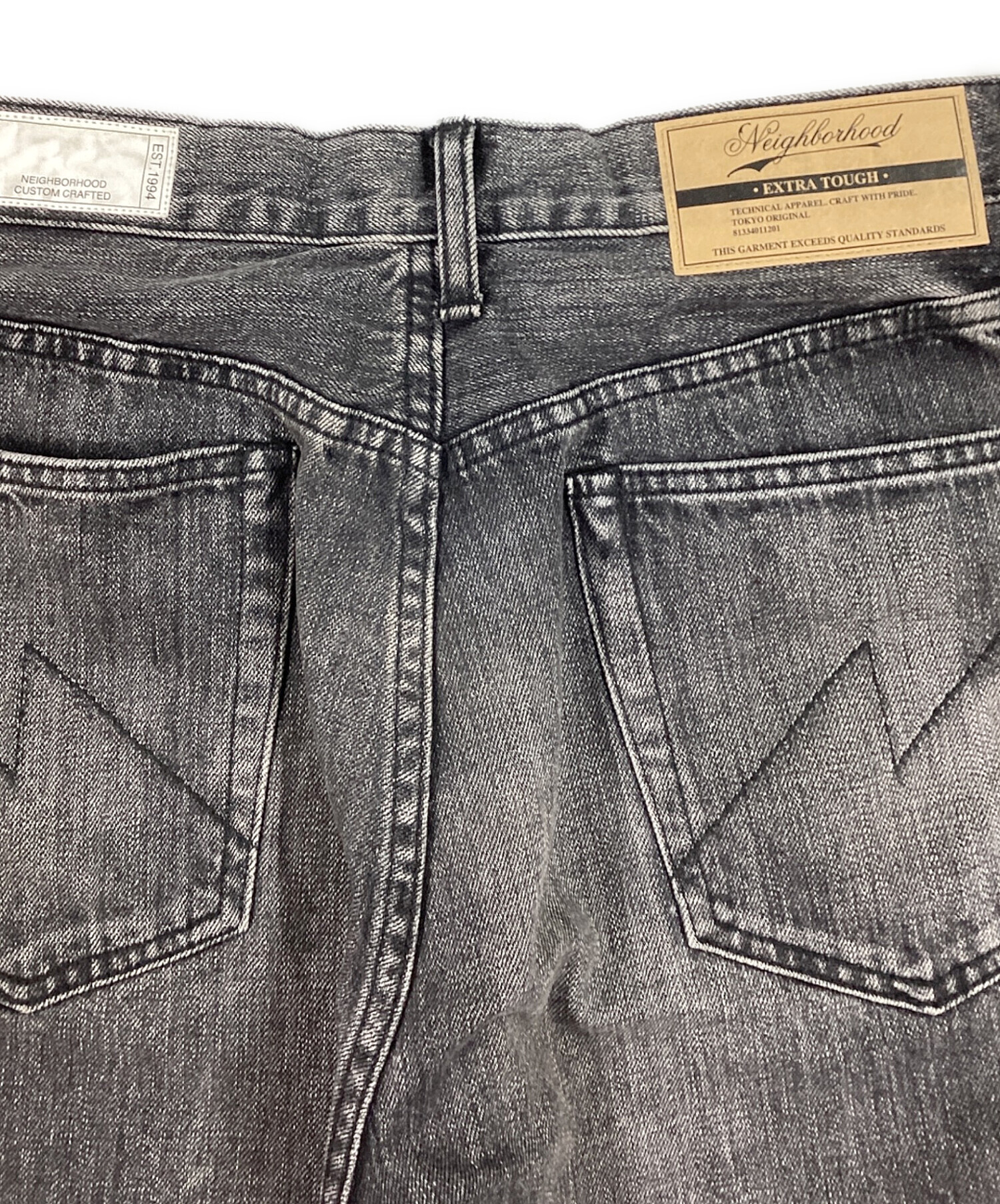 中古・古着通販】NEIGHBORHOOD (ネイバーフッド) BLACK DENIM WASHED