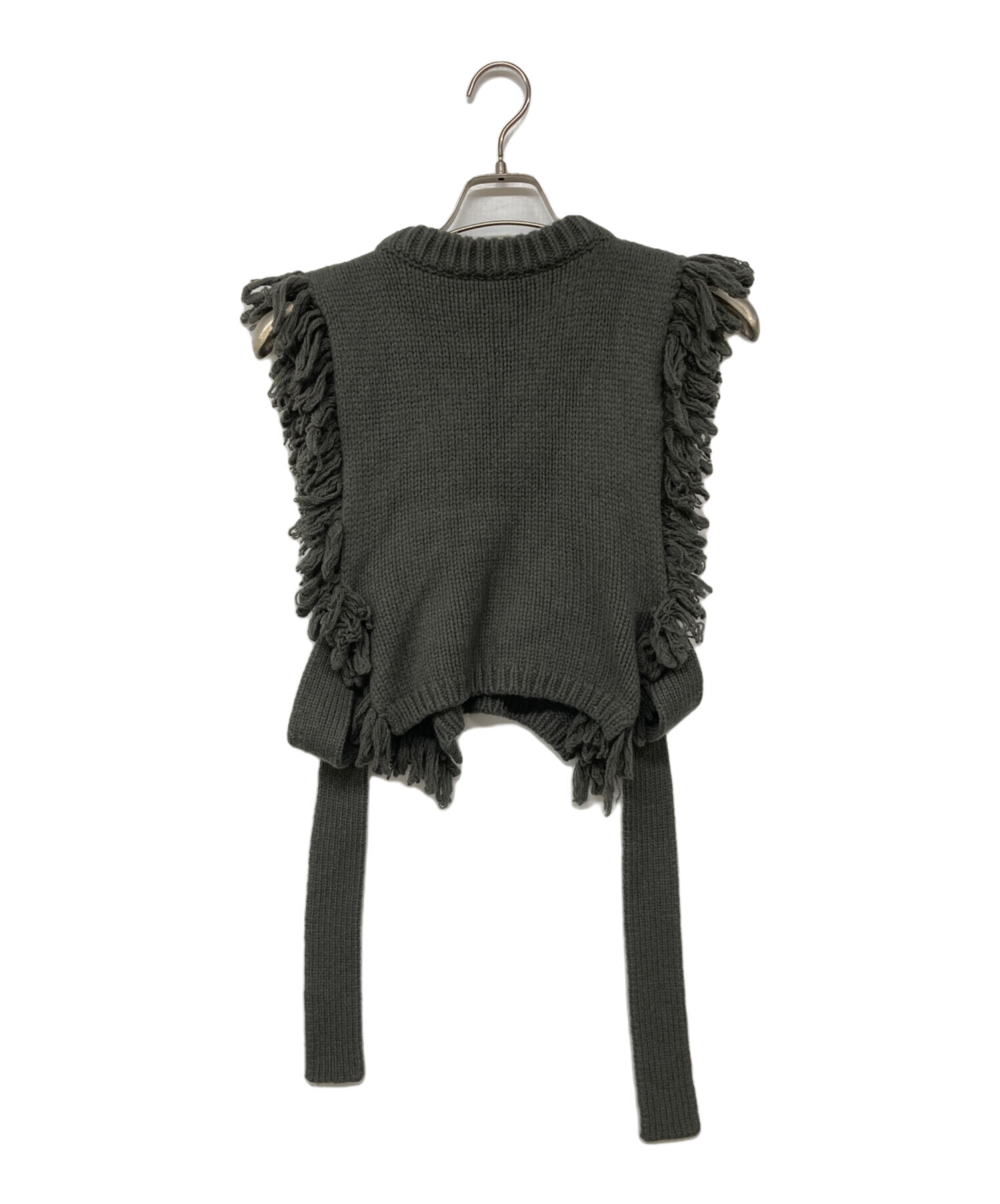 ハイク hyke フリンジニットベスト 中古・古着通販】HYKE (ハイク) FRINGE SWEATER VEST / フリンジ