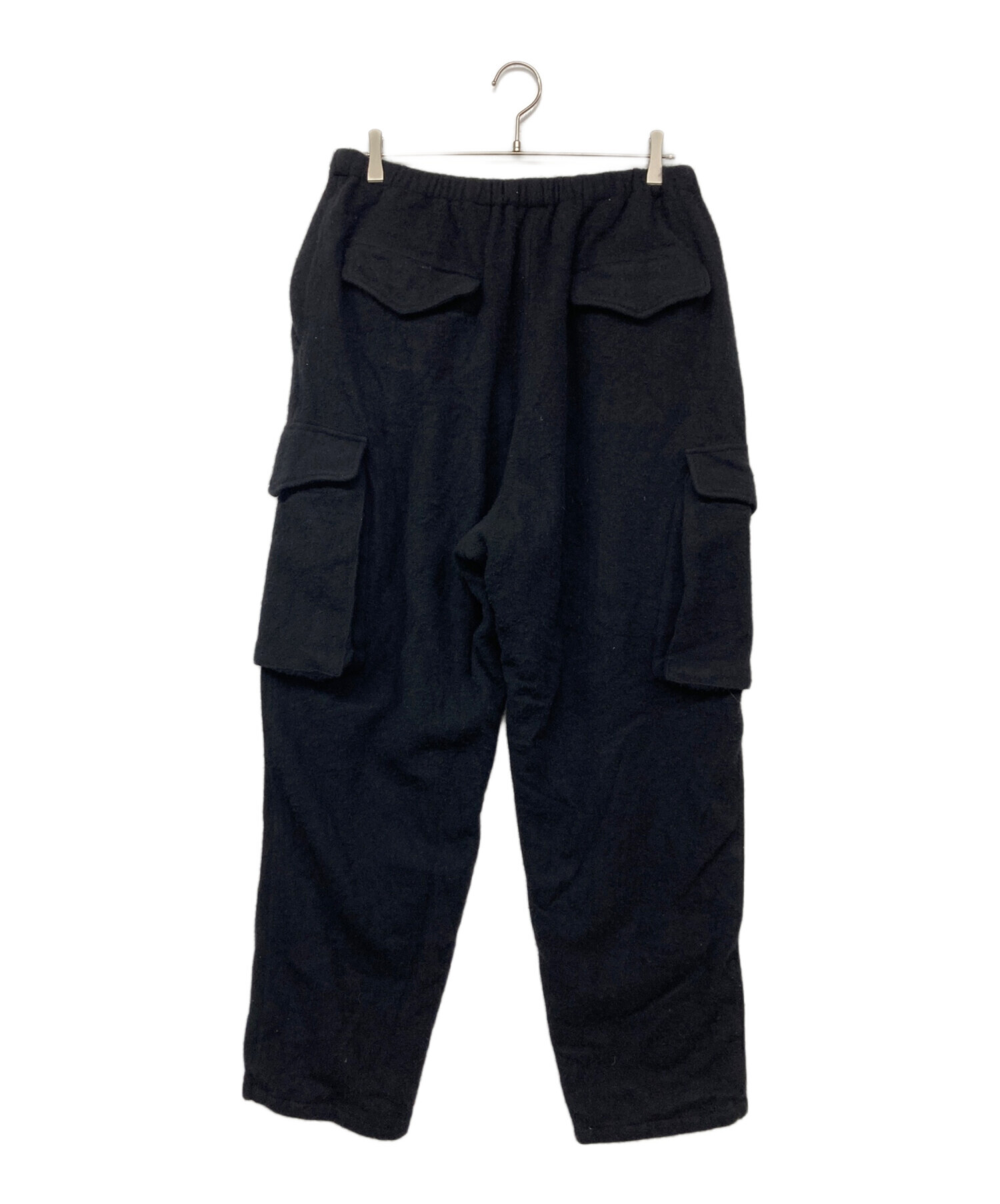 中古・古着通販】COMOLI (コモリ) 縮絨ウール6Pパンツ ブラック