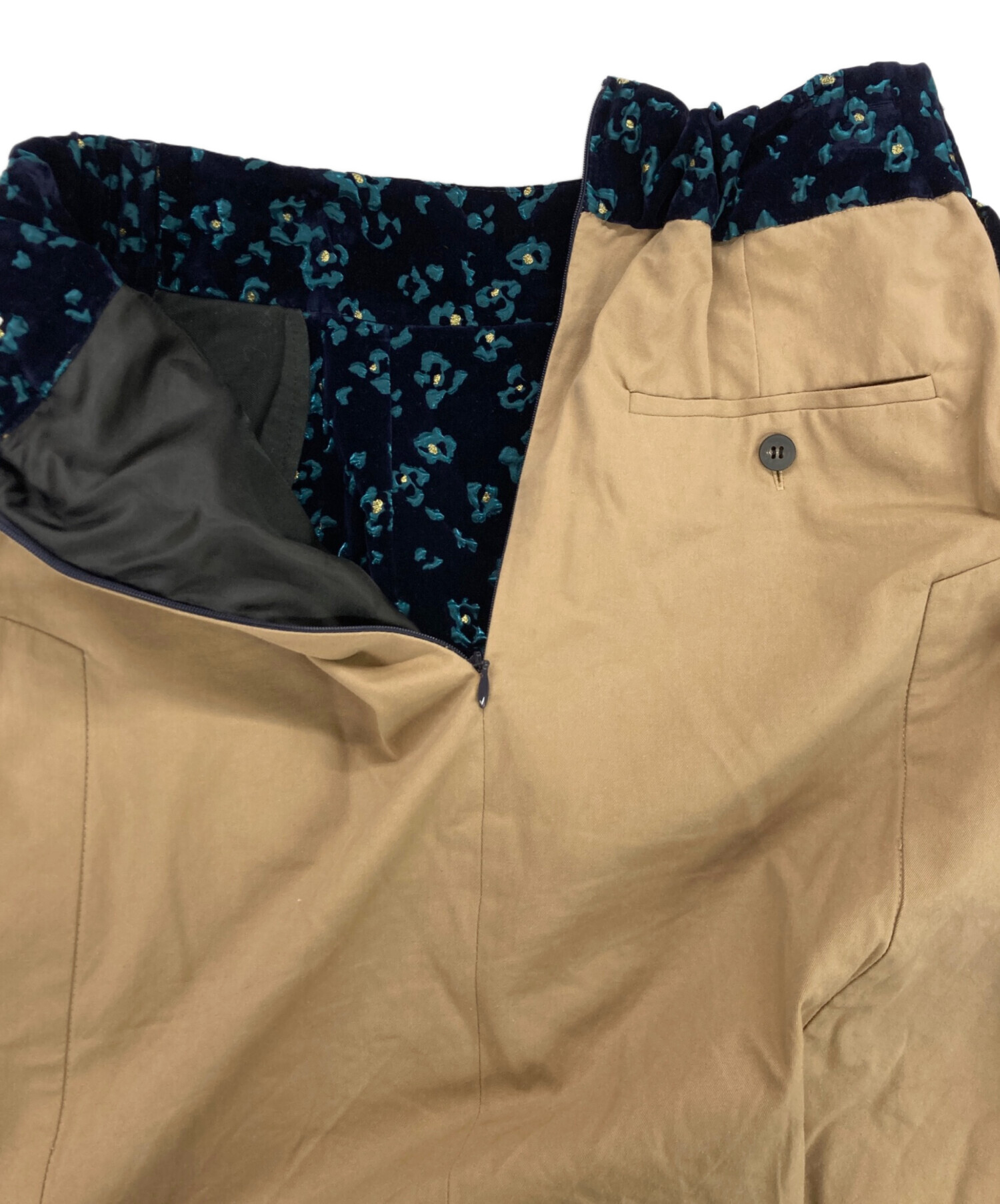 中古・古着通販】TELMA (テルマ) COMBI FLAR SKIRT / ベルベット