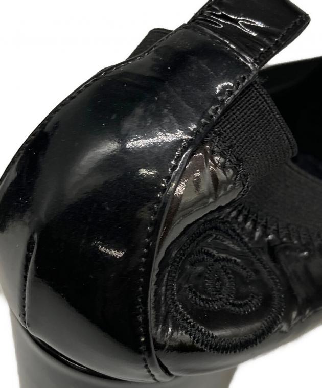 中古・古着通販】CHANEL (シャネル) ココマーク刺繍エナメルパンプス