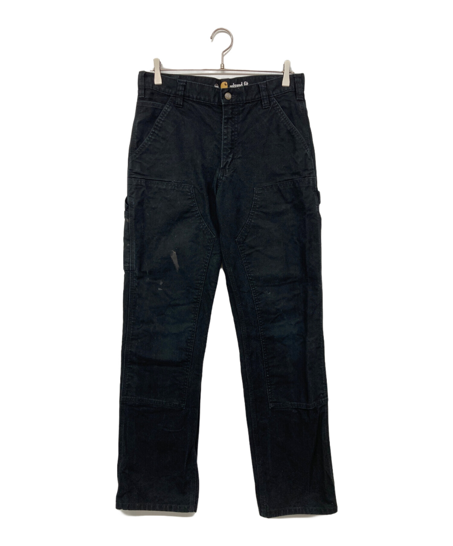 中古・古着通販】CarHartt (カーハート) ダブルニーパンツ ブラック
