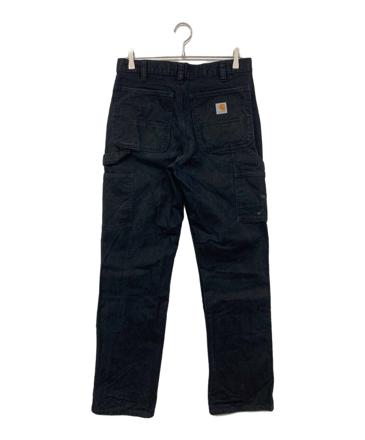中古・古着通販】CarHartt (カーハート) ダブルニーパンツ ブラック