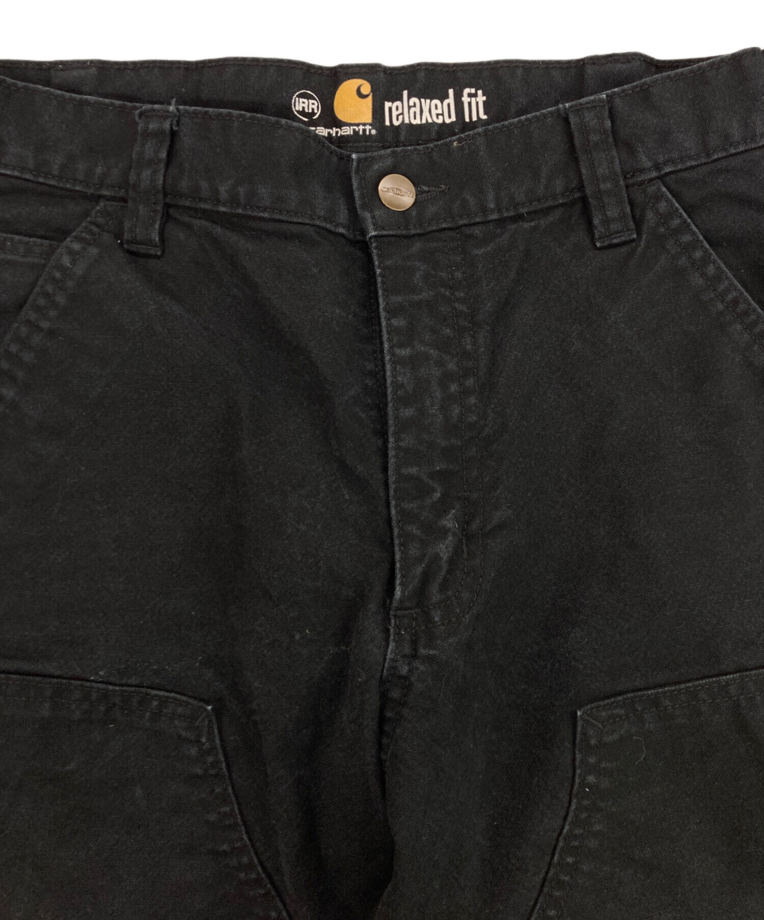 中古・古着通販】CarHartt (カーハート) ダブルニーパンツ ブラック
