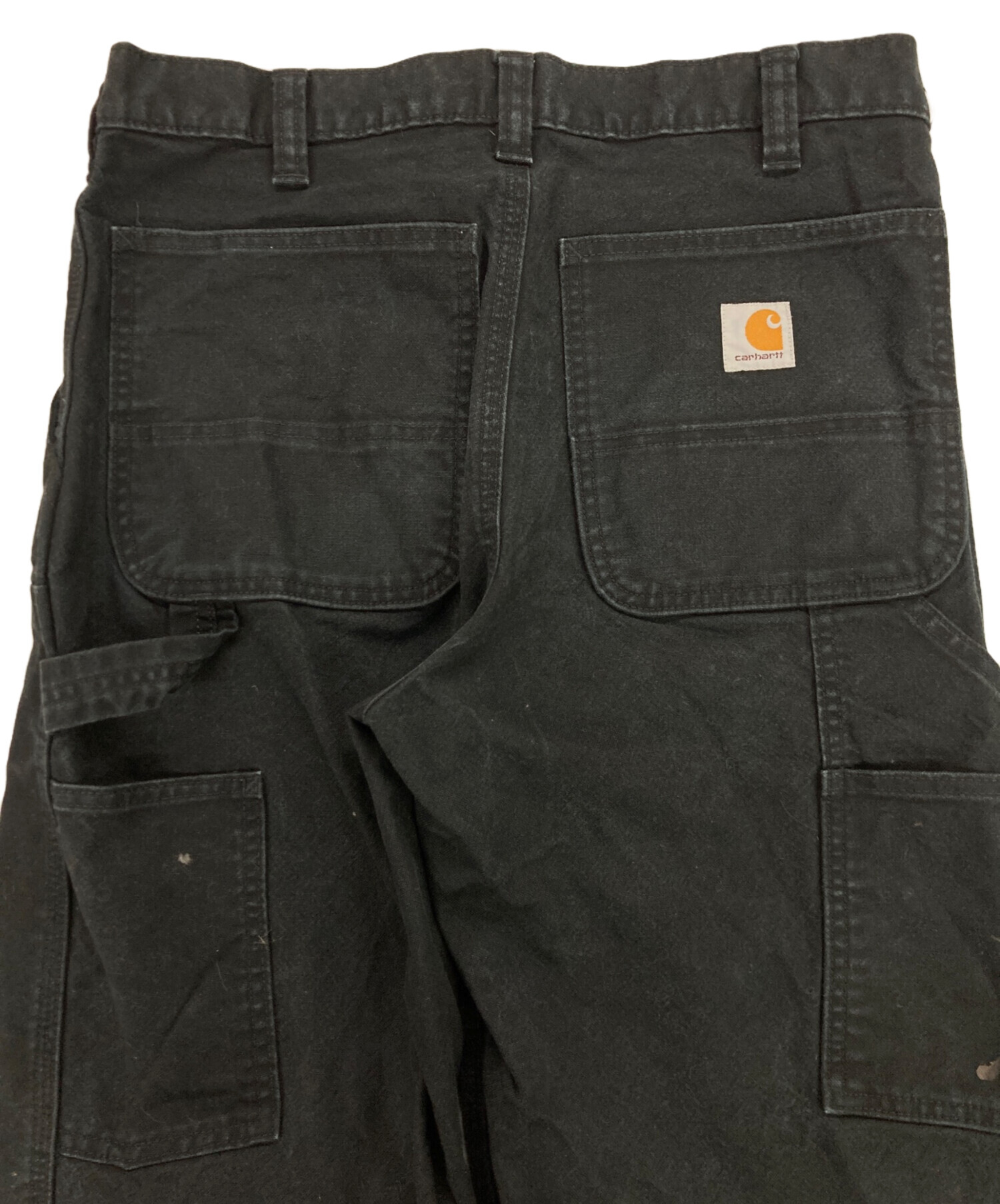 中古・古着通販】CarHartt (カーハート) ダブルニーパンツ ブラック