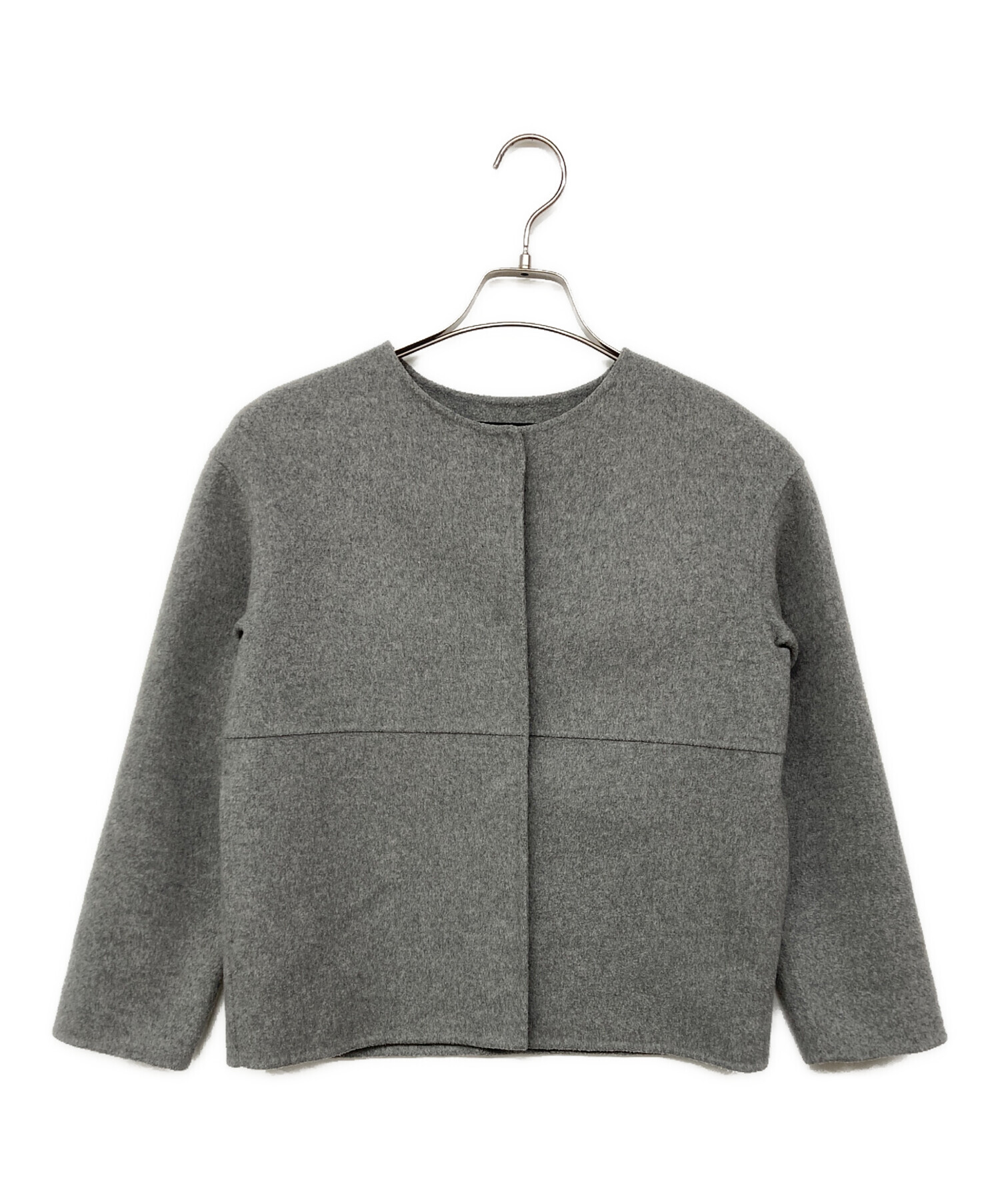 中古・古着通販】INDIVI (インディヴィ) リバーノーカラーショート