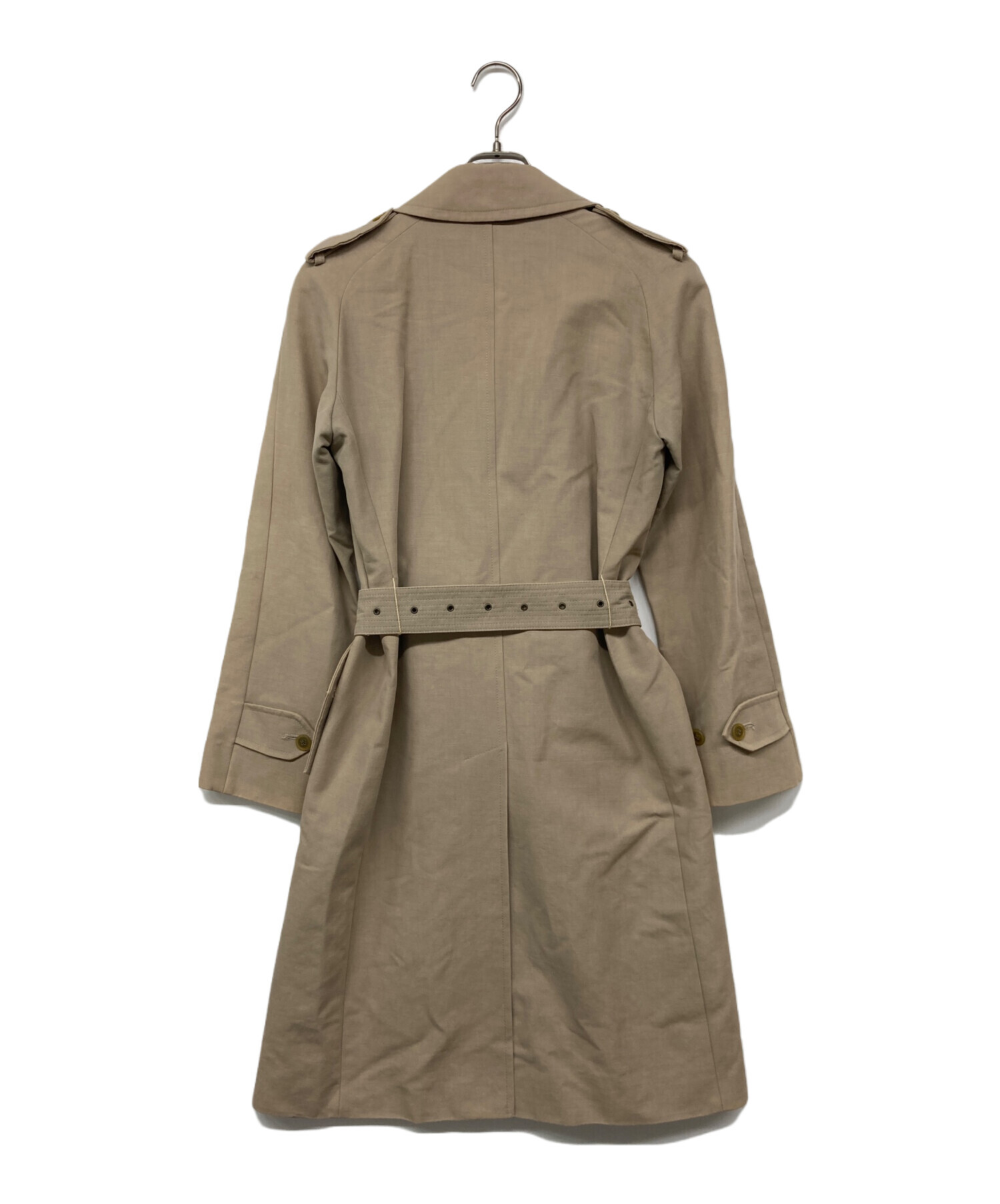 美品★マックスマーラ　コート　ベージュロングトレンチコート　銀タグ　サイズ42 中古・古着通販】MaxMara (マックスマーラ) MaxMara トレンチコート 銀