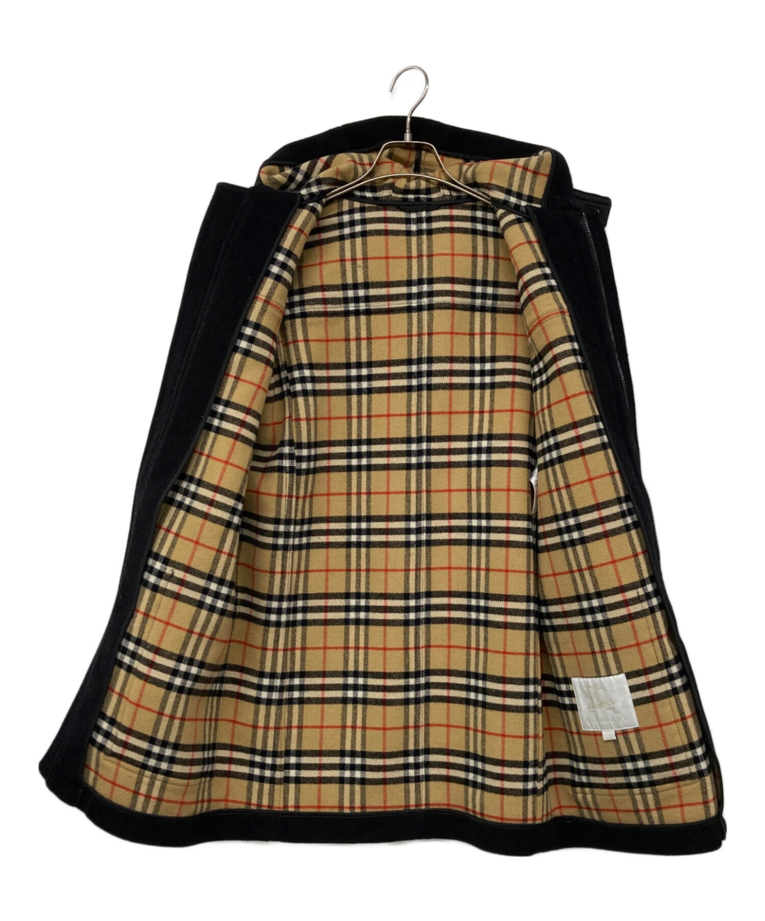 014 バーバリー　ダッフルコート　(裏)ノバチェック　レディース 中古・古着通販】BURBERRY (バーバリー) 裏ノバチェックダッフルコート