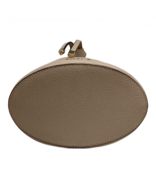 【美品】フルラ　バケット　巾着ショルダーバッグ　ロゴ金具　レザー　茶色　斜め掛け 中古・古着通販】FURLA (フルラ) ショルダーバケットバッグ 巾着