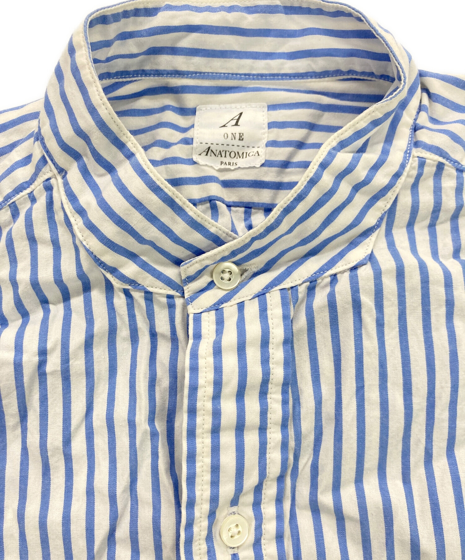 中古・古着通販】ANATOMICA (アナトミカ) ストライプシャツワンピース 