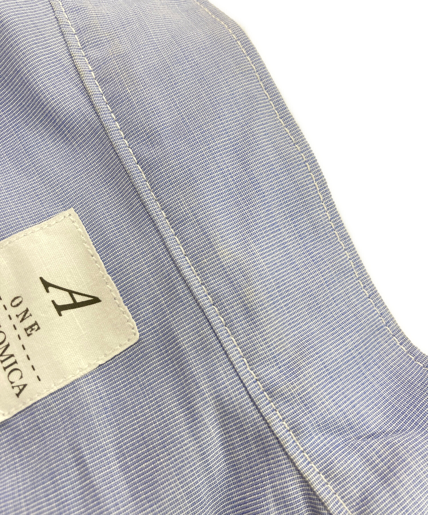 中古・古着通販】ANATOMICA (アナトミカ) スタンドカラーシャツ ブルー 