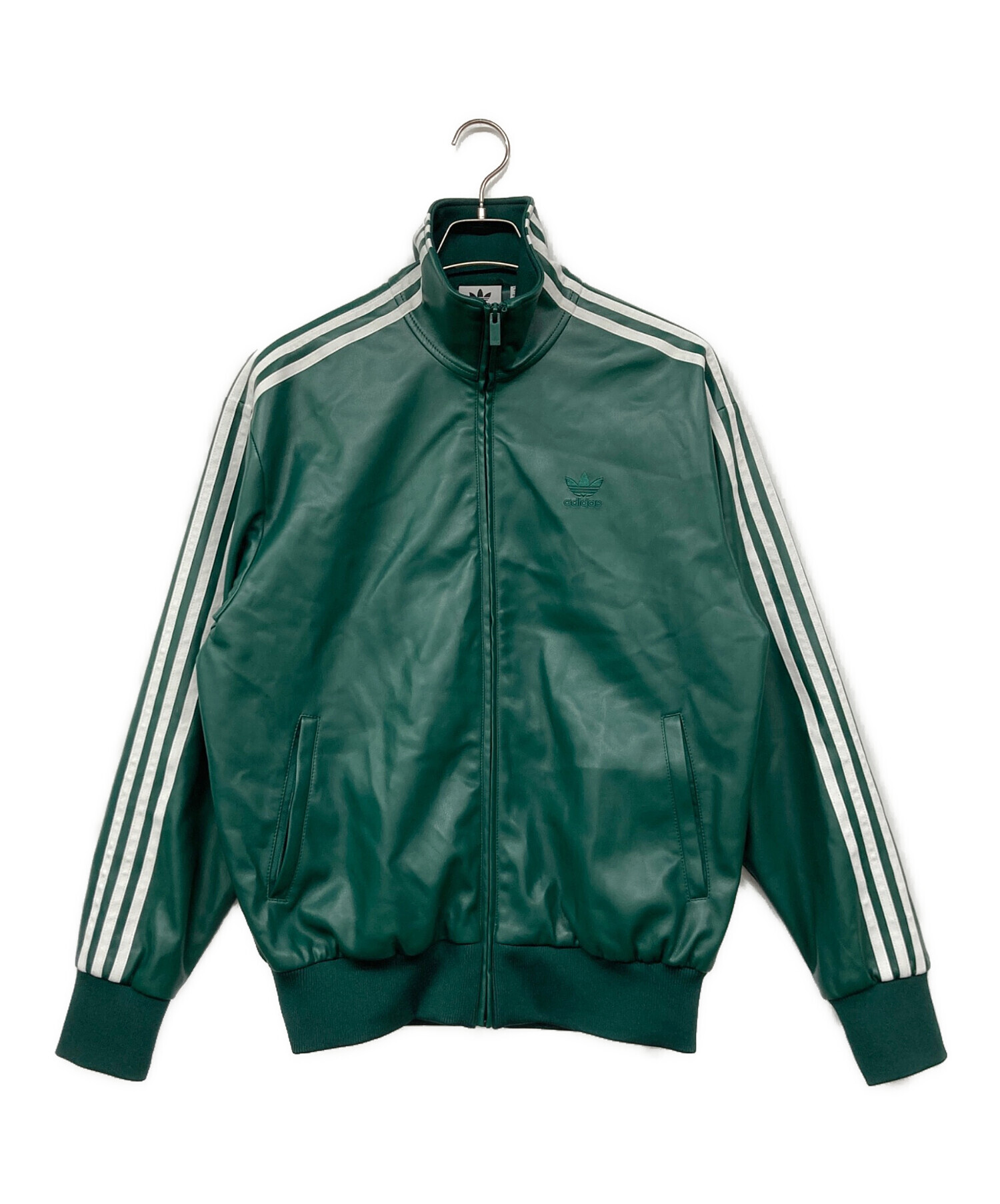 【希少】adidas フェイクレザー ファイヤーバードトラックジャケット XS 中古・古着通販】adidas (アディダス) フェイクレザー ファイヤー