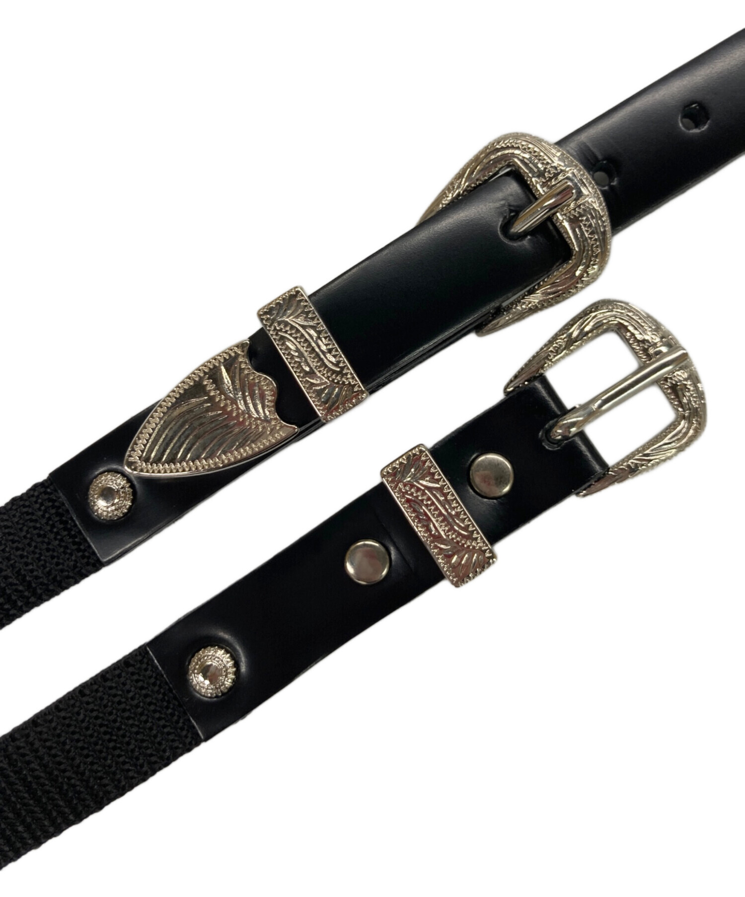 中古・古着通販】TOGA PULLA (トーガ プルラ) Leather nylon tape belt