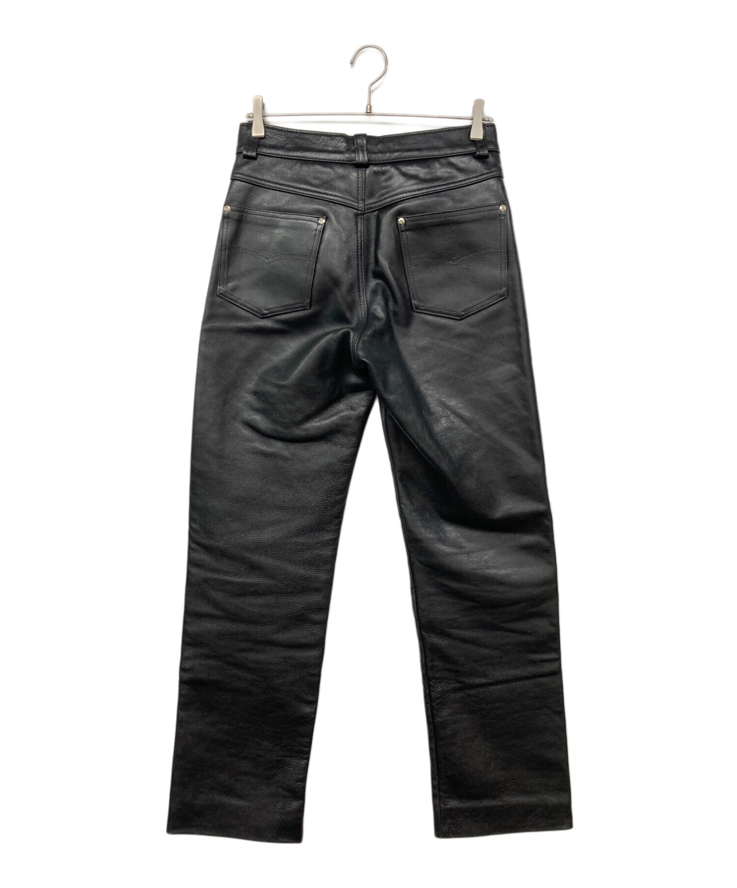 中古・古着通販】Schott (ショット) レザーパンツ ブラック サイズ