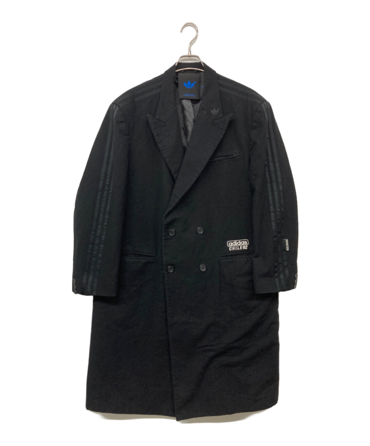 【希少】Adidas Blue Version Chile 62 ダブルコート adidas Men's Lifestyle Blue Version Chile 62 Wool Coat - Black