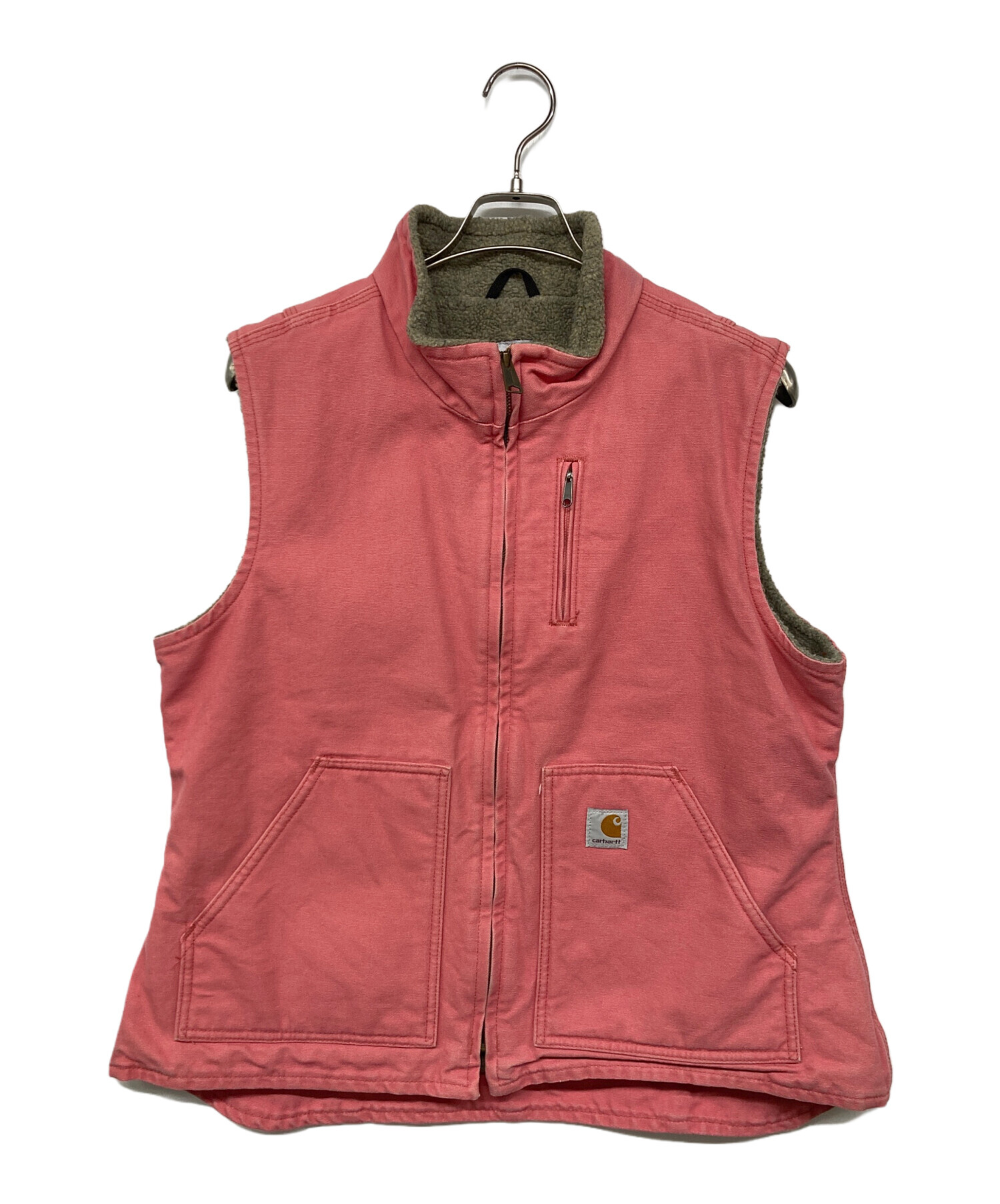 中古・古着通販】CarHartt (カーハート) 裏ボアダックベスト ピンク