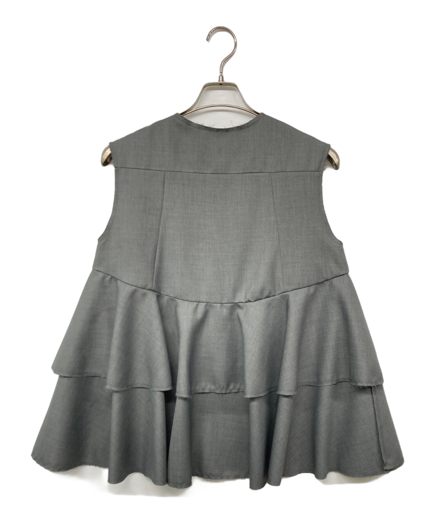 中古・古着通販】HEYON (ヘヨン) blossom gilet グレー サイズ:F