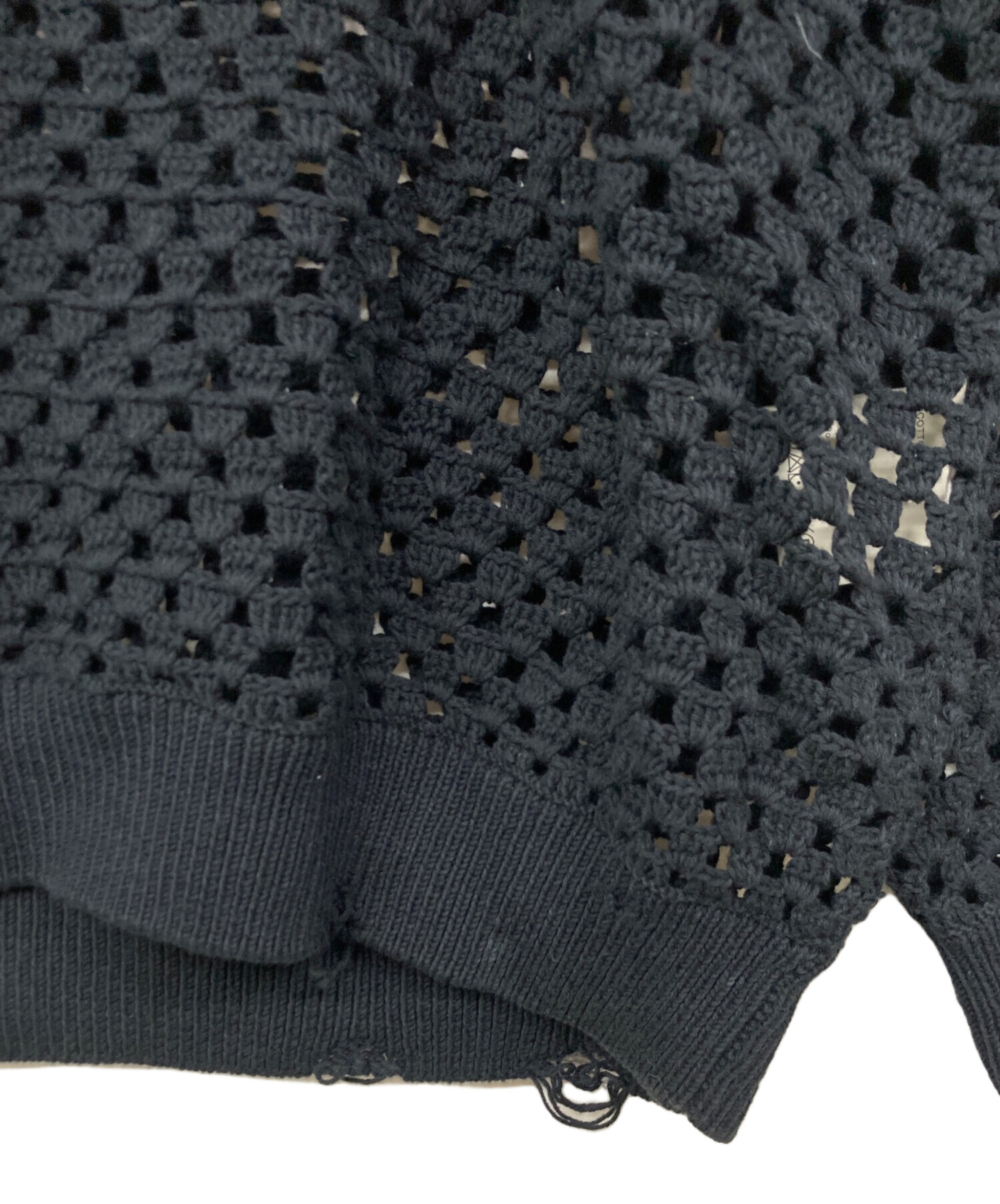 中古・古着通販】UNUSED (アンユーズド) Crochet crewneck sweater