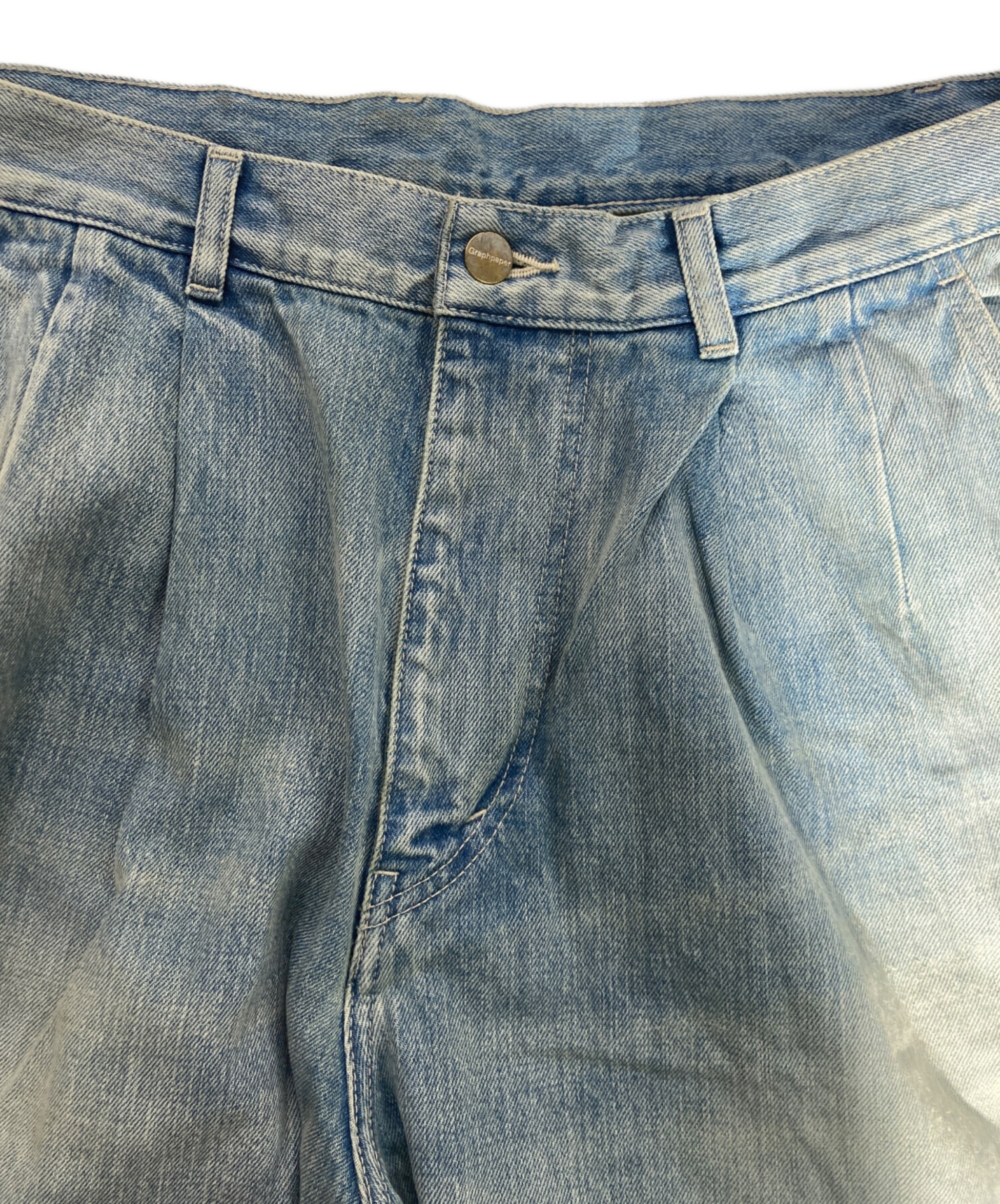 中古・古着通販】Graphpaper (グラフペーパー) 2タックデニムパンツ