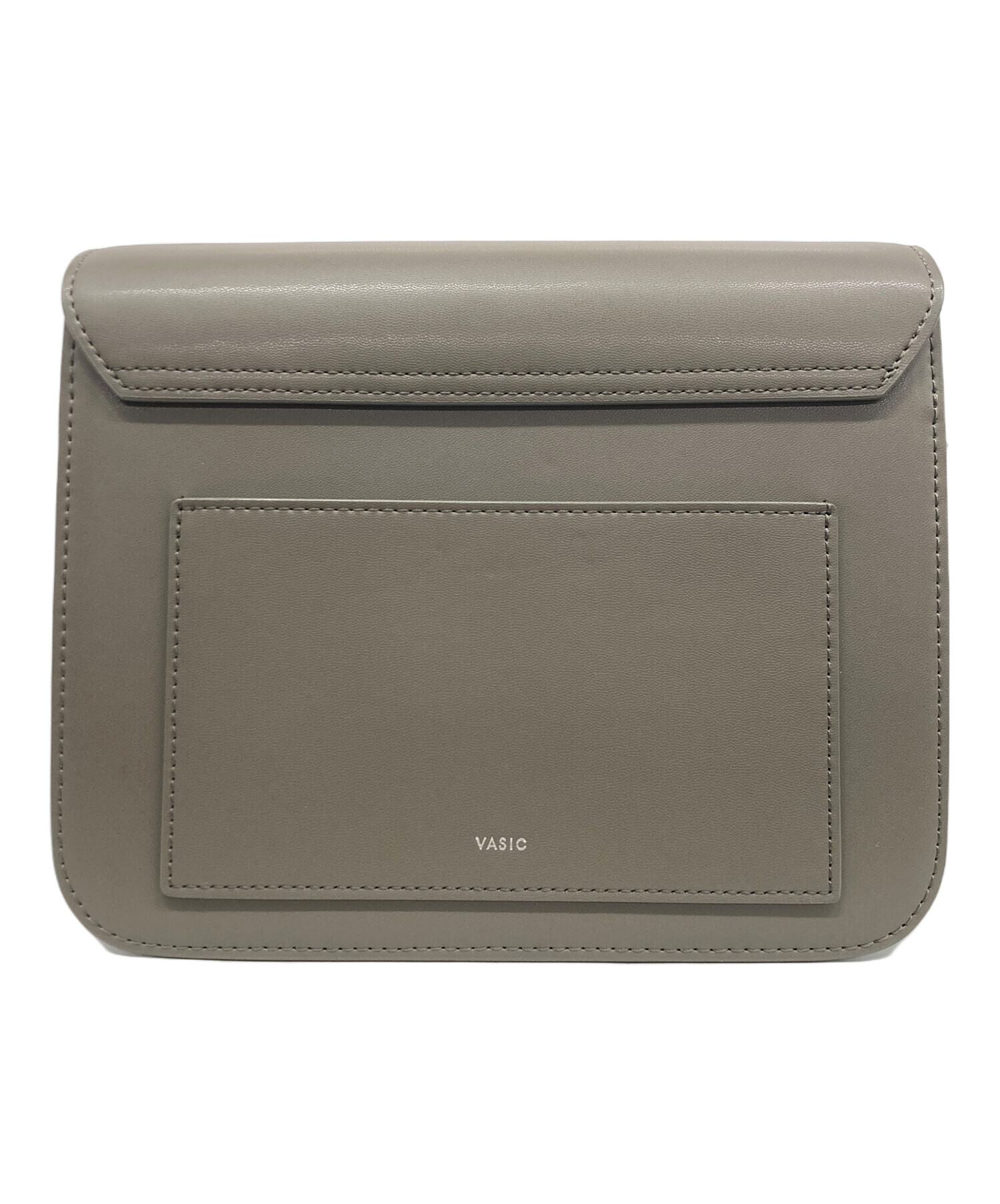 【値下げ】vasic city ショルダーバッグ　グレージュ 中古・古着通販】VASIC (ヴァジック) ショルダーバッグ グレージュ