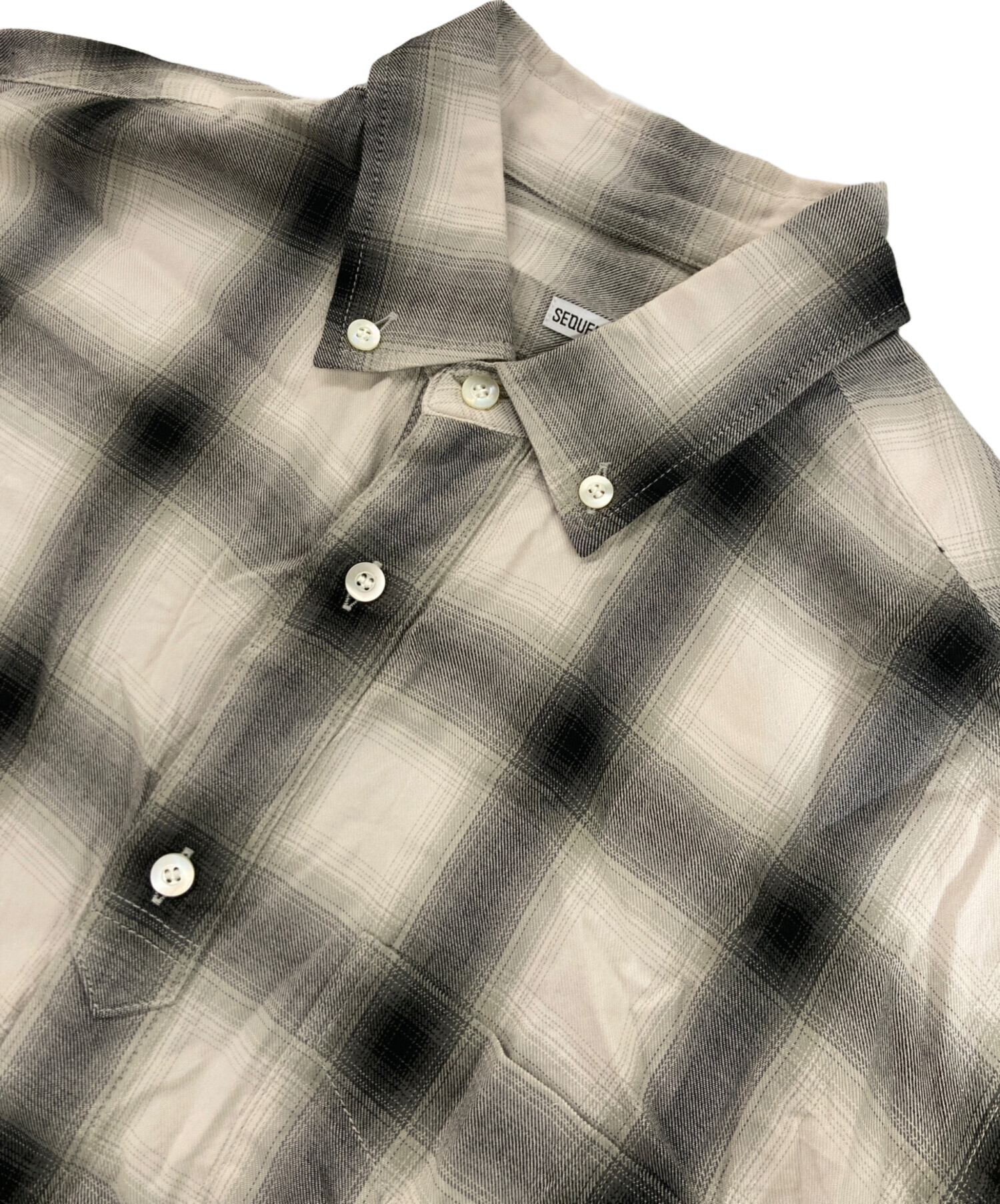 中古・古着通販】SEQUEL (シークエル) OMBRE CHECK BIG SIZE SHIRT