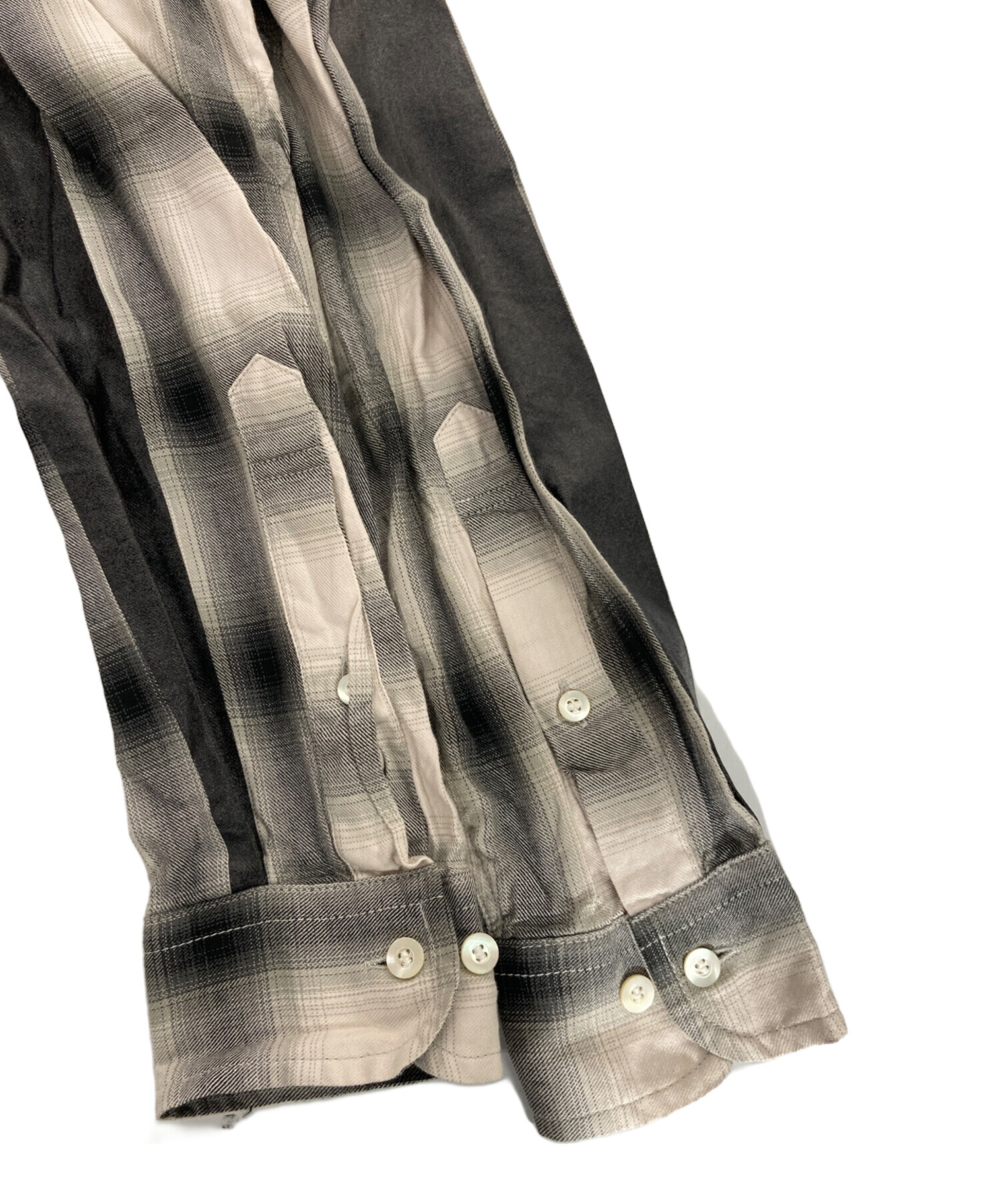 中古・古着通販】SEQUEL (シークエル) OMBRE CHECK BIG SIZE SHIRT