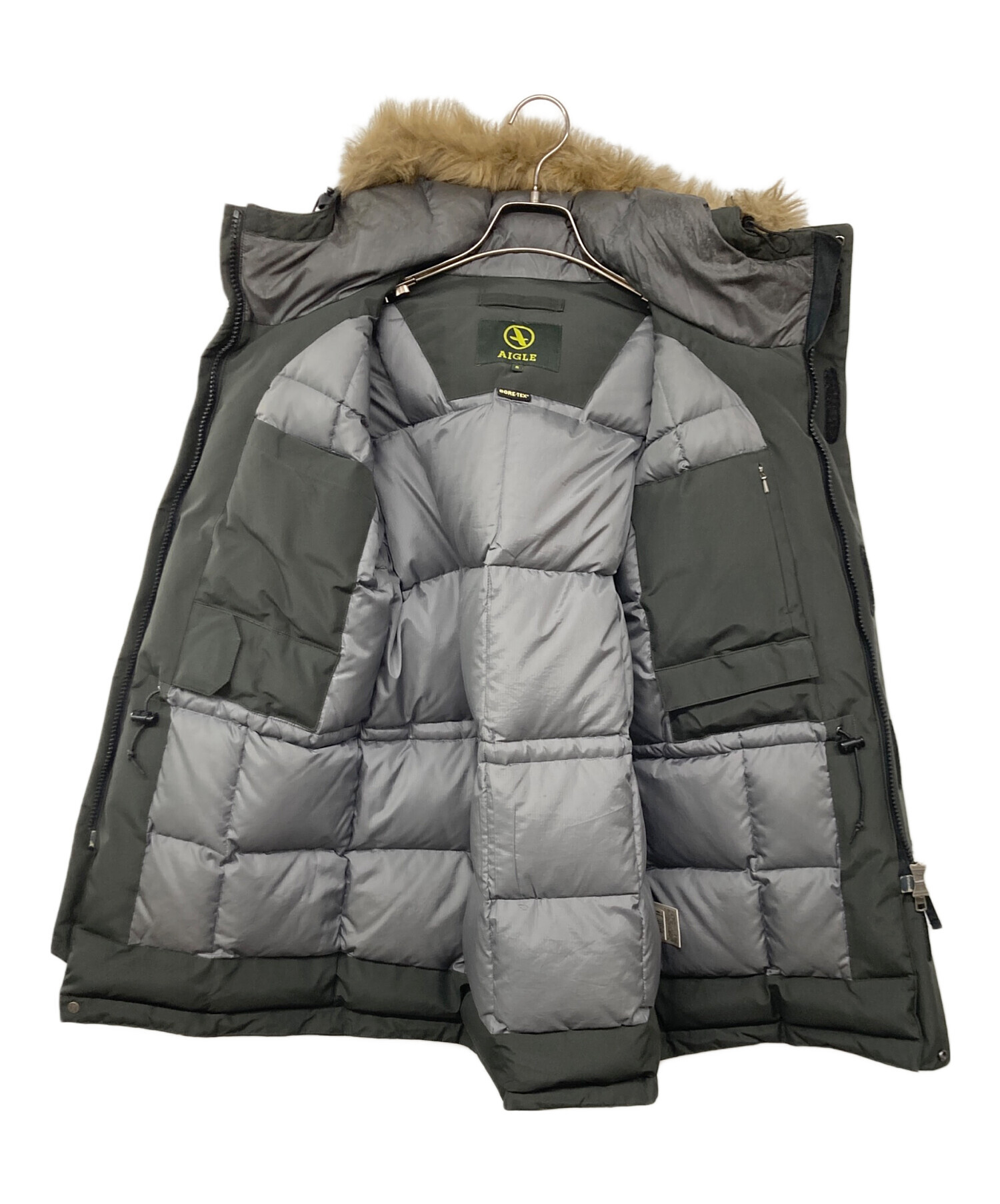 中古・古着通販】AIGLE (エーグル) GORE-TEXダウンジャケット グレー