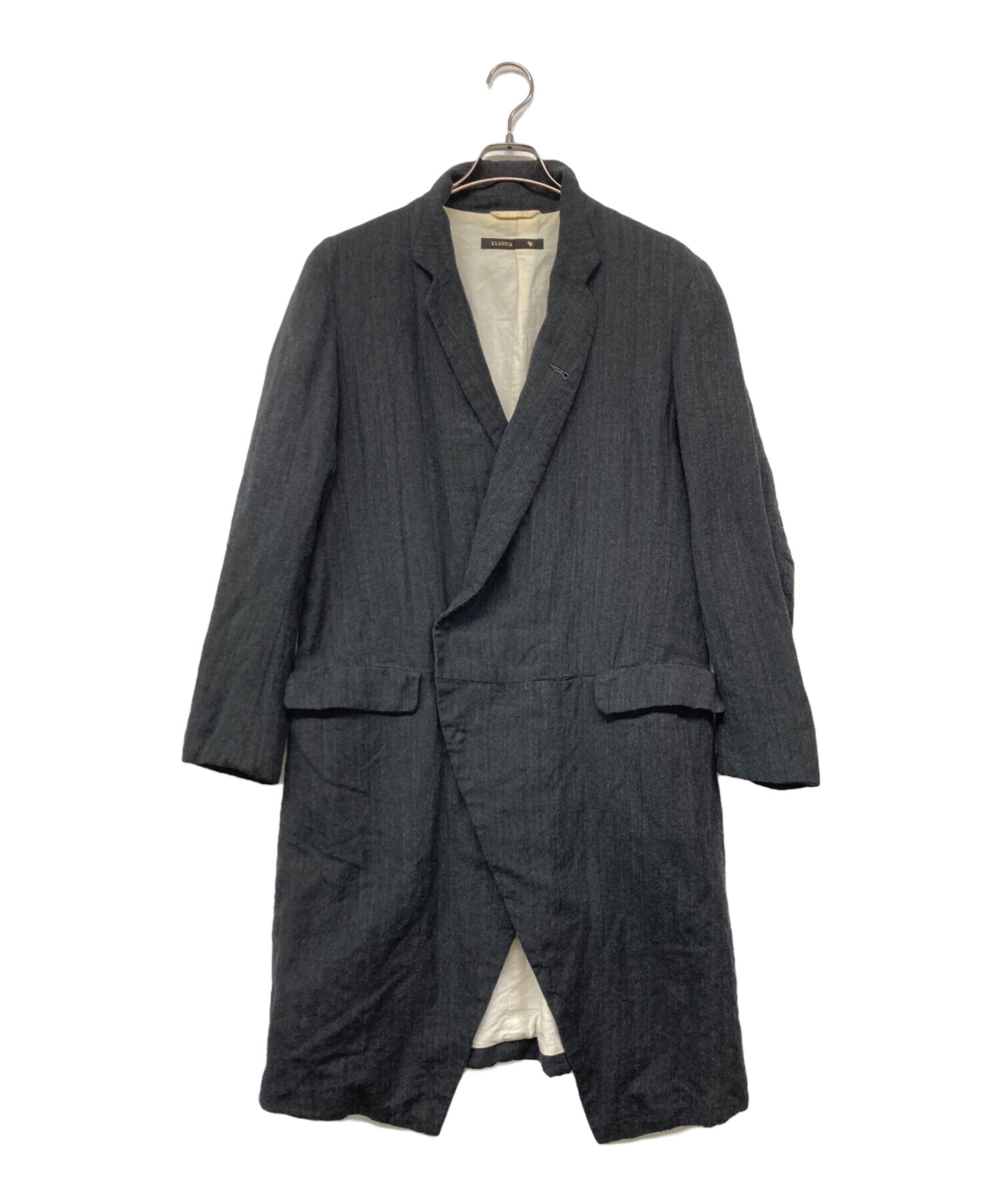 中古・古着通販】KLASICA (クラシカ) ウール燕尾コート グレー サイズ