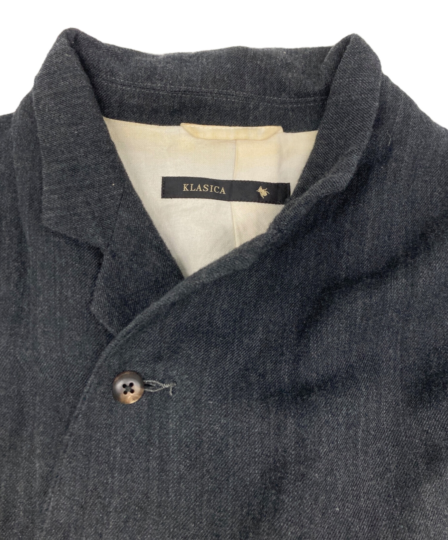 klasica ウールコート 中古・古着通販】KLASICA (クラシカ) ウール燕尾コート グレー サイズ