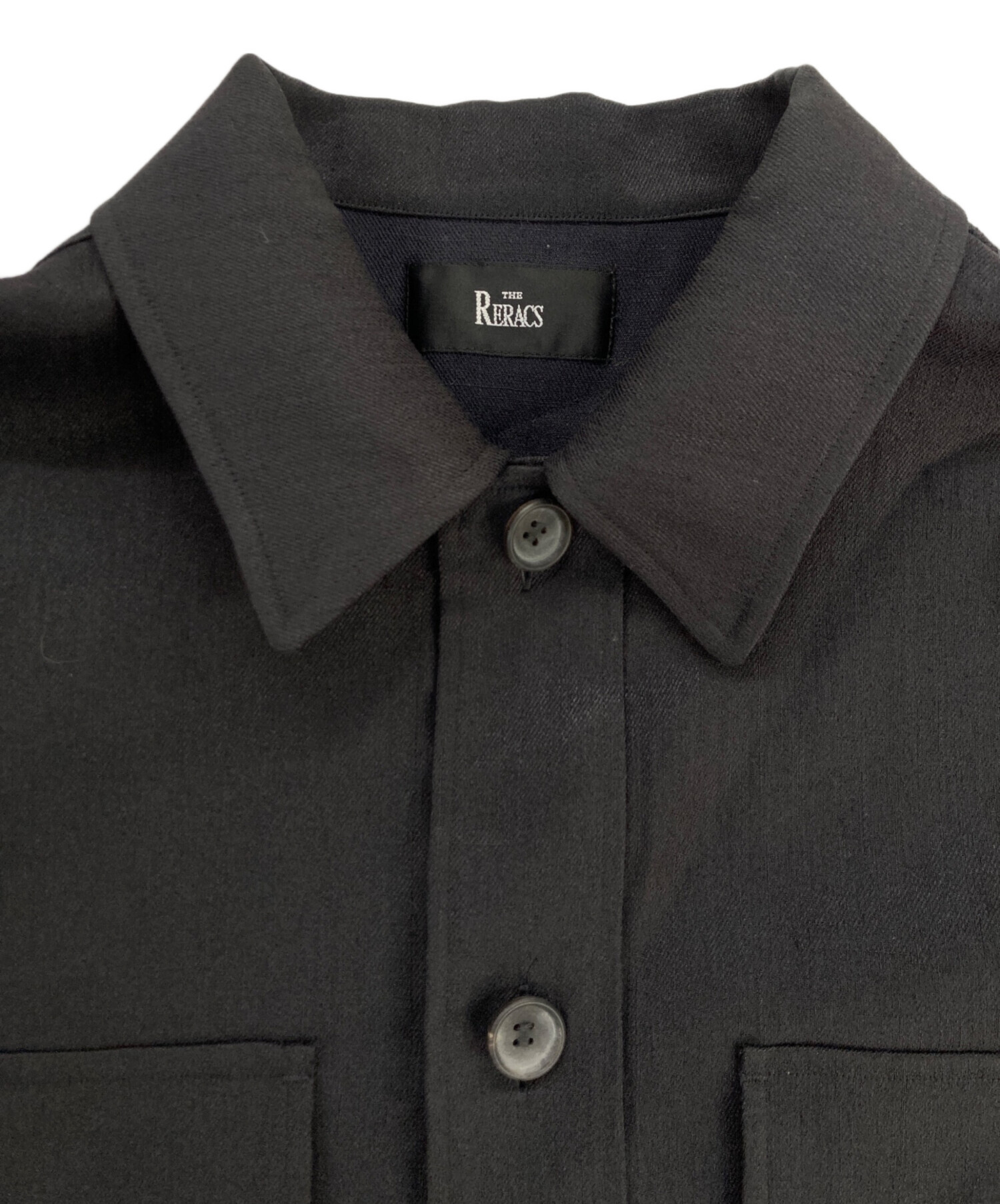 中古・古着通販】THE RERACS (ザ リラクス) BIG CPO/シャツ ブラック