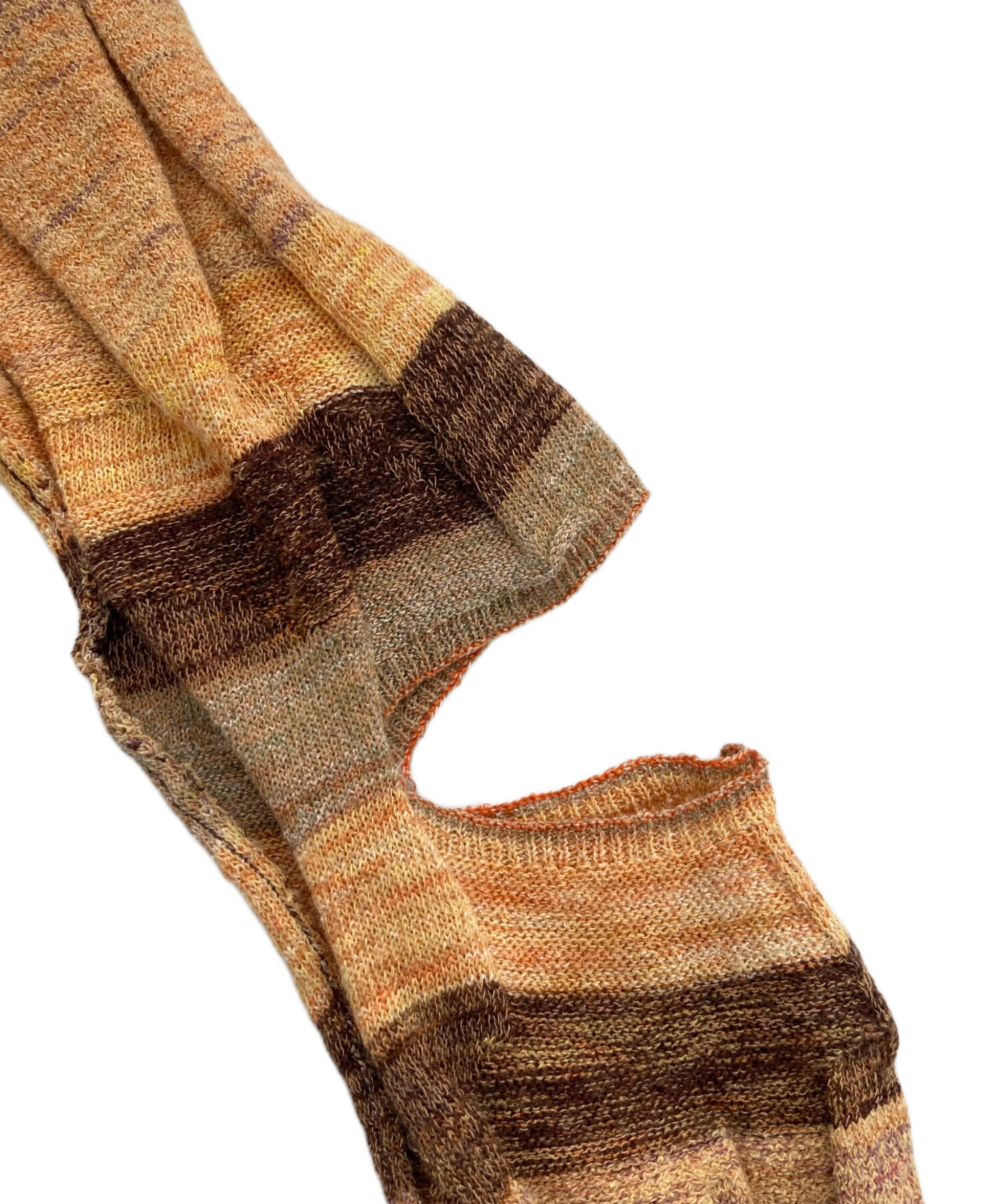 中古・古着通販】PERVERZE (パーバーズ) Wave Border Loose Knit T