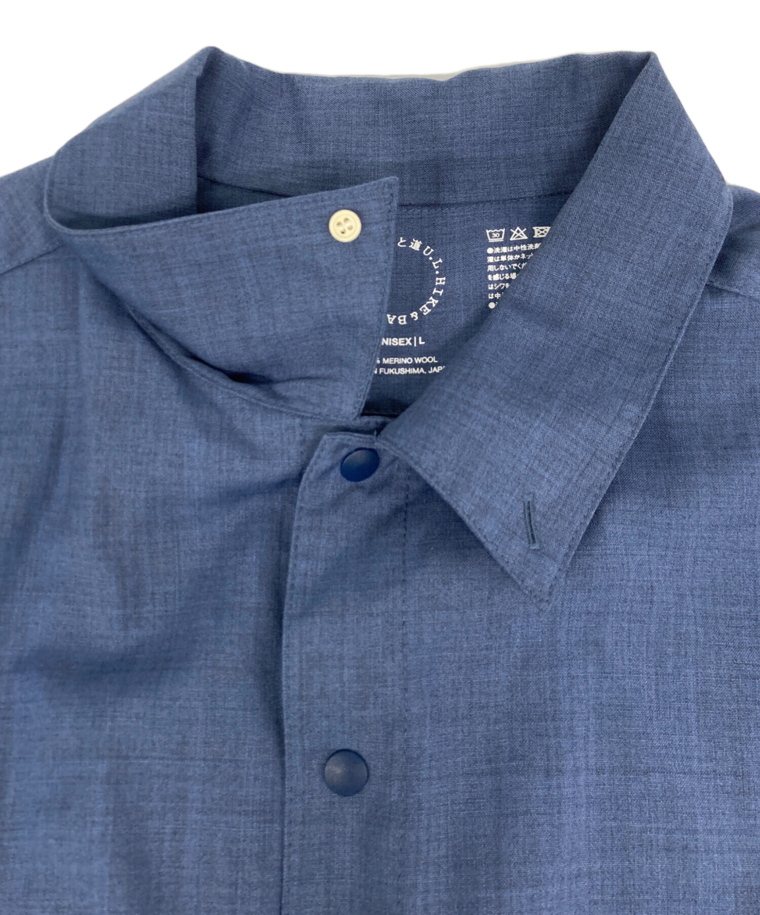中古・古着通販】山と道 (ヤマトミチ) Merino Shirt ブルー サイズ:L 