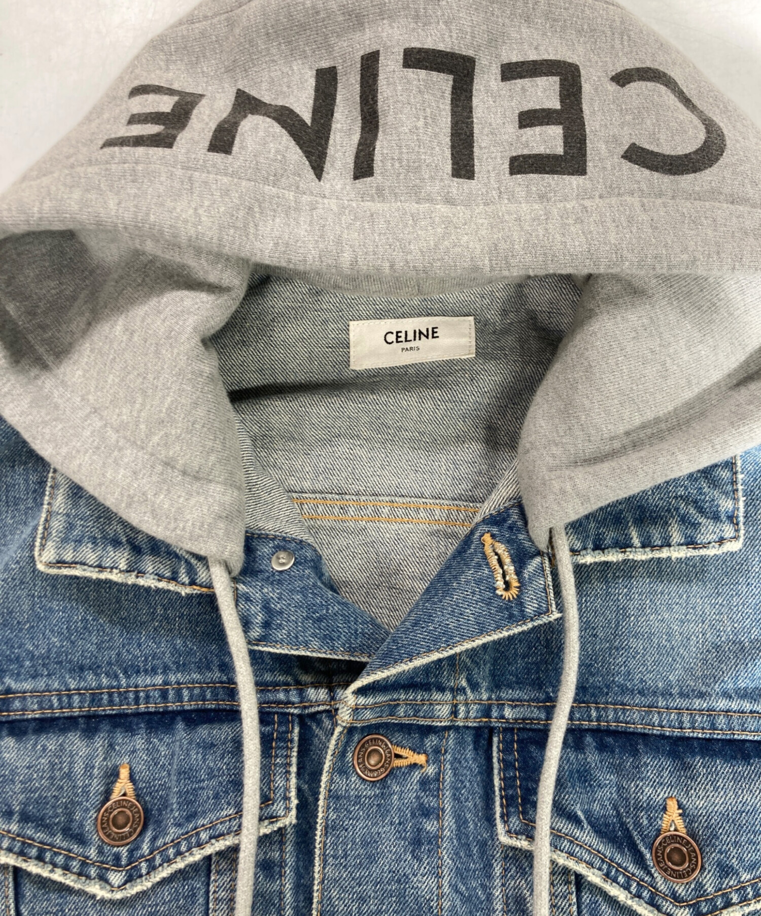 セリーヌ　トラッシュウォッシュデニム　メンズ27 21SS 中古・古着通販】CELINE (セリーヌ) トラッカージャケット / ユニオン