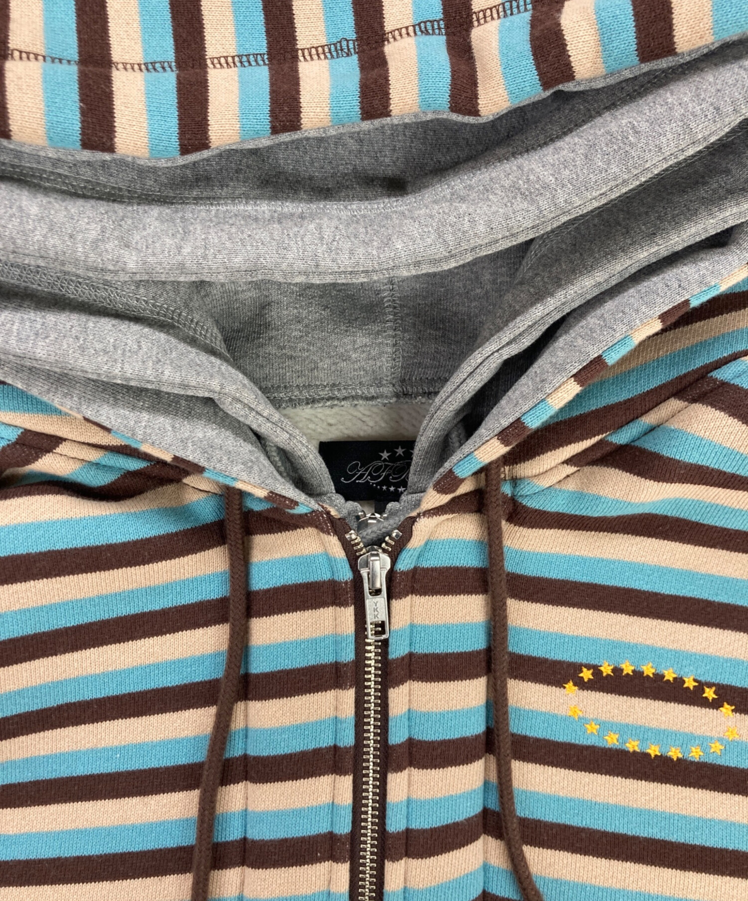 中古・古着通販】AFB (エーエフビー) DOUBLE LAYERED ZIP UP HOODIE