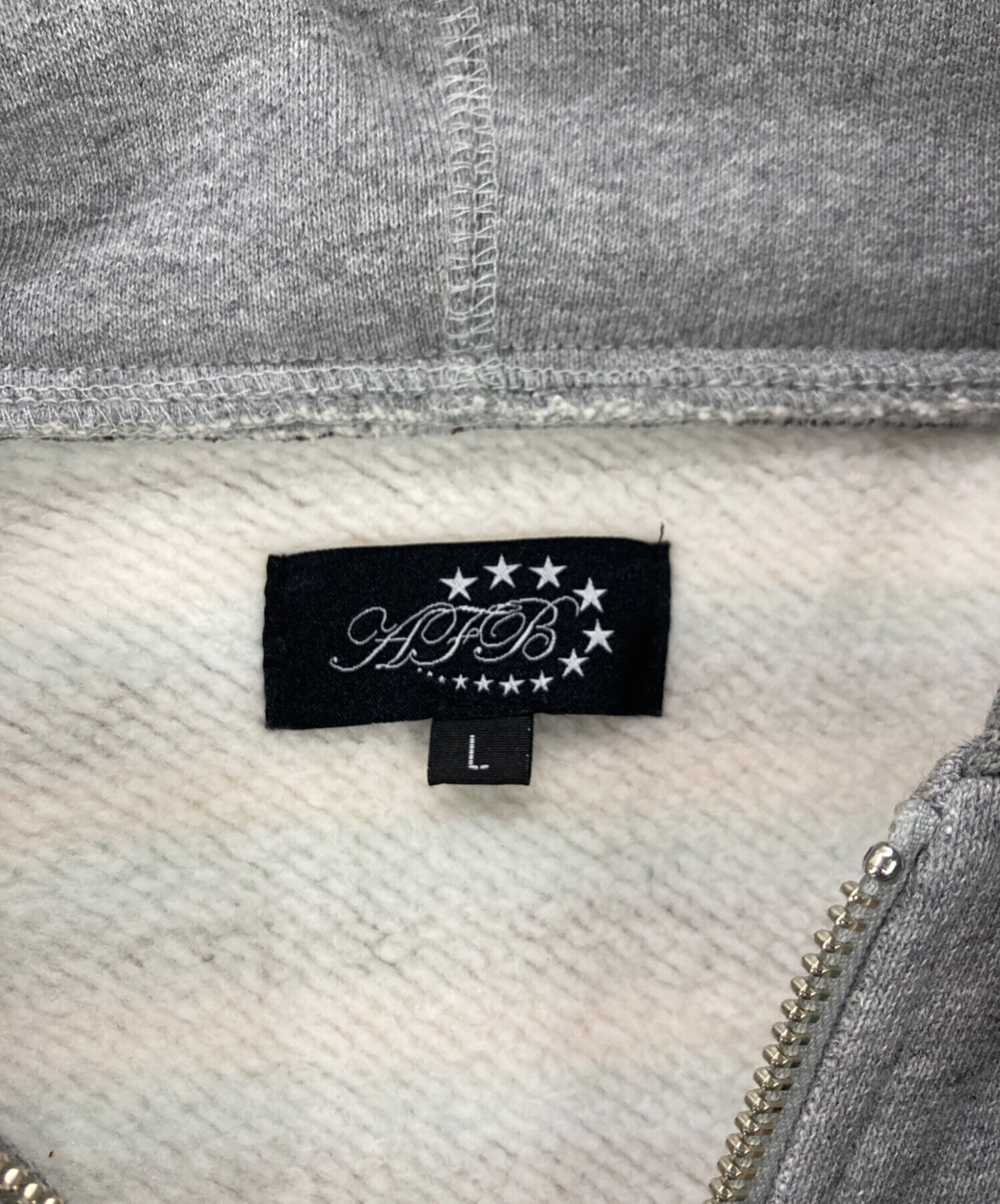 中古・古着通販】AFB (エーエフビー) DOUBLE LAYERED ZIP UP HOODIE 