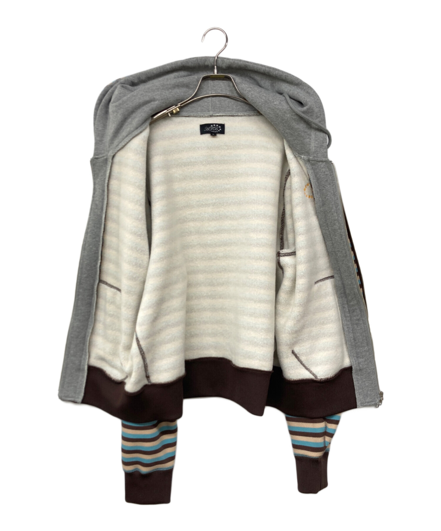カ*ー様 AFB エーエフビー DOUBLE LAYERD ZIP UP HOO DOUBLE LAYERD ZIP UP HOODIE(M PINK): AFB: MENS｜CONZ ONLINE STORE