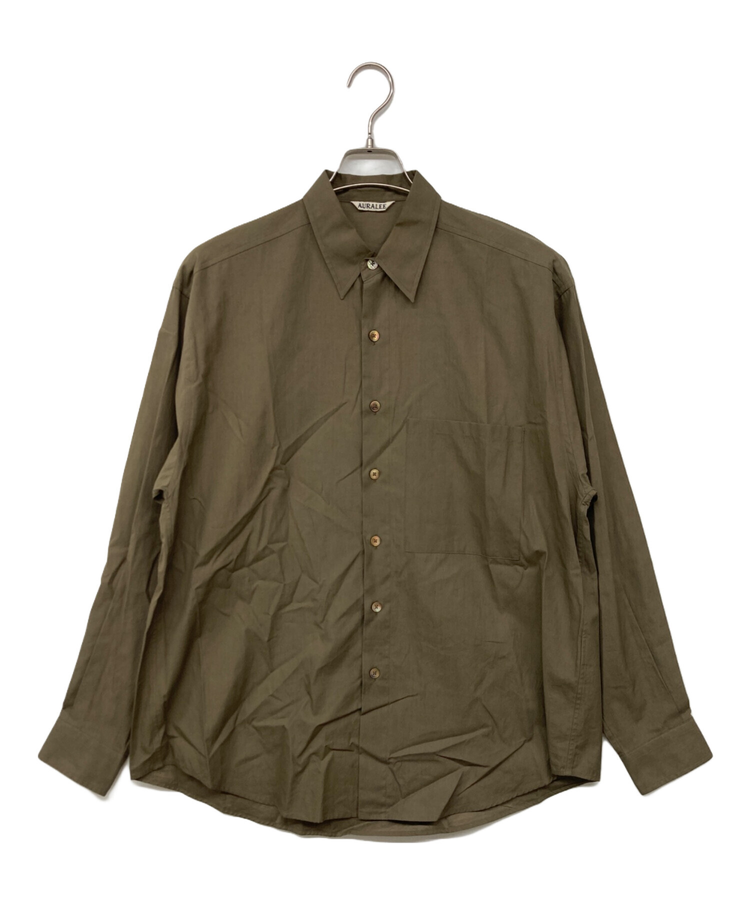 中古・古着通販】AURALEE (オーラリー) WASHED FINX TWILL BIG SHIRT